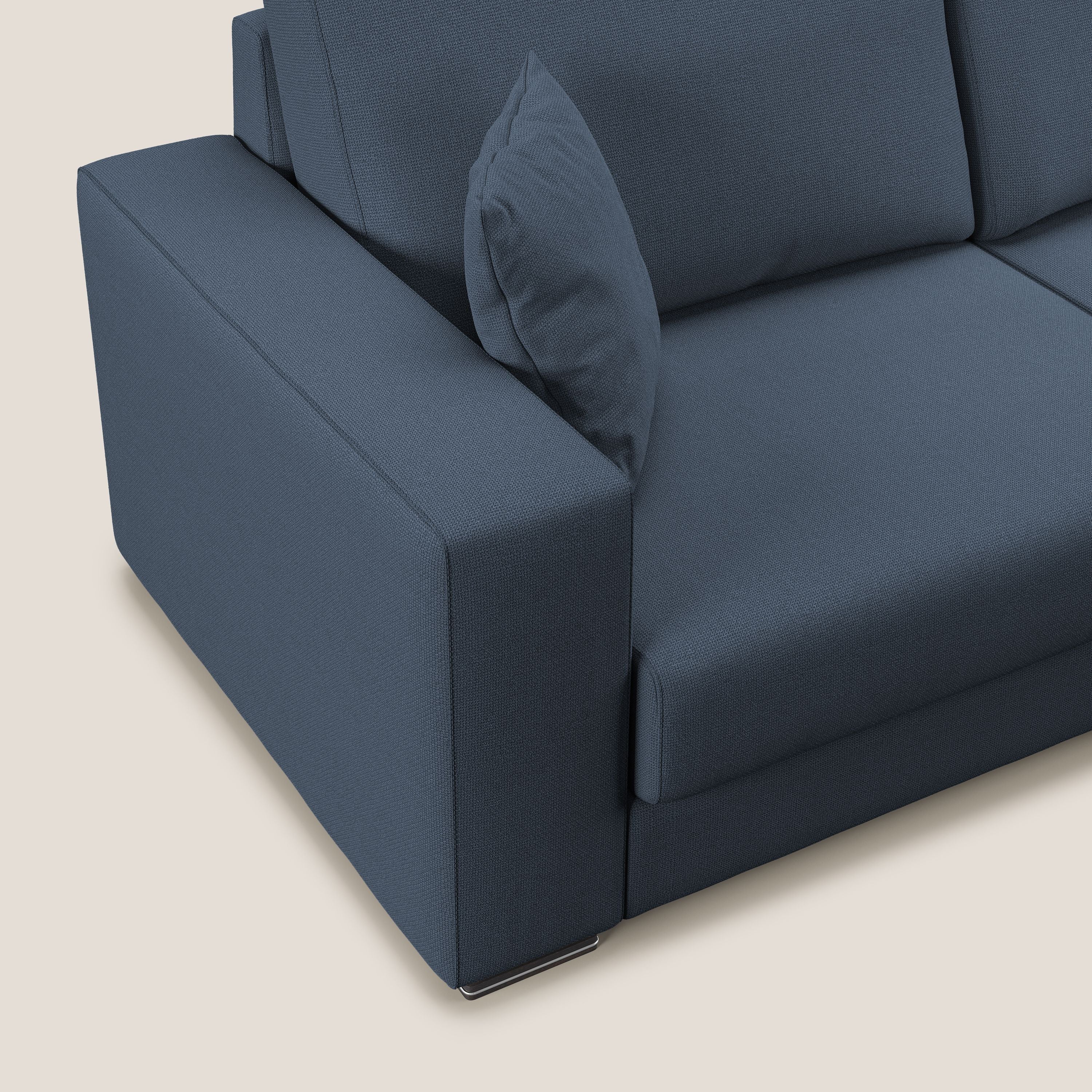 Marte canapé d'angle en tissu détachable et imperméable T08 bleu - Image 9