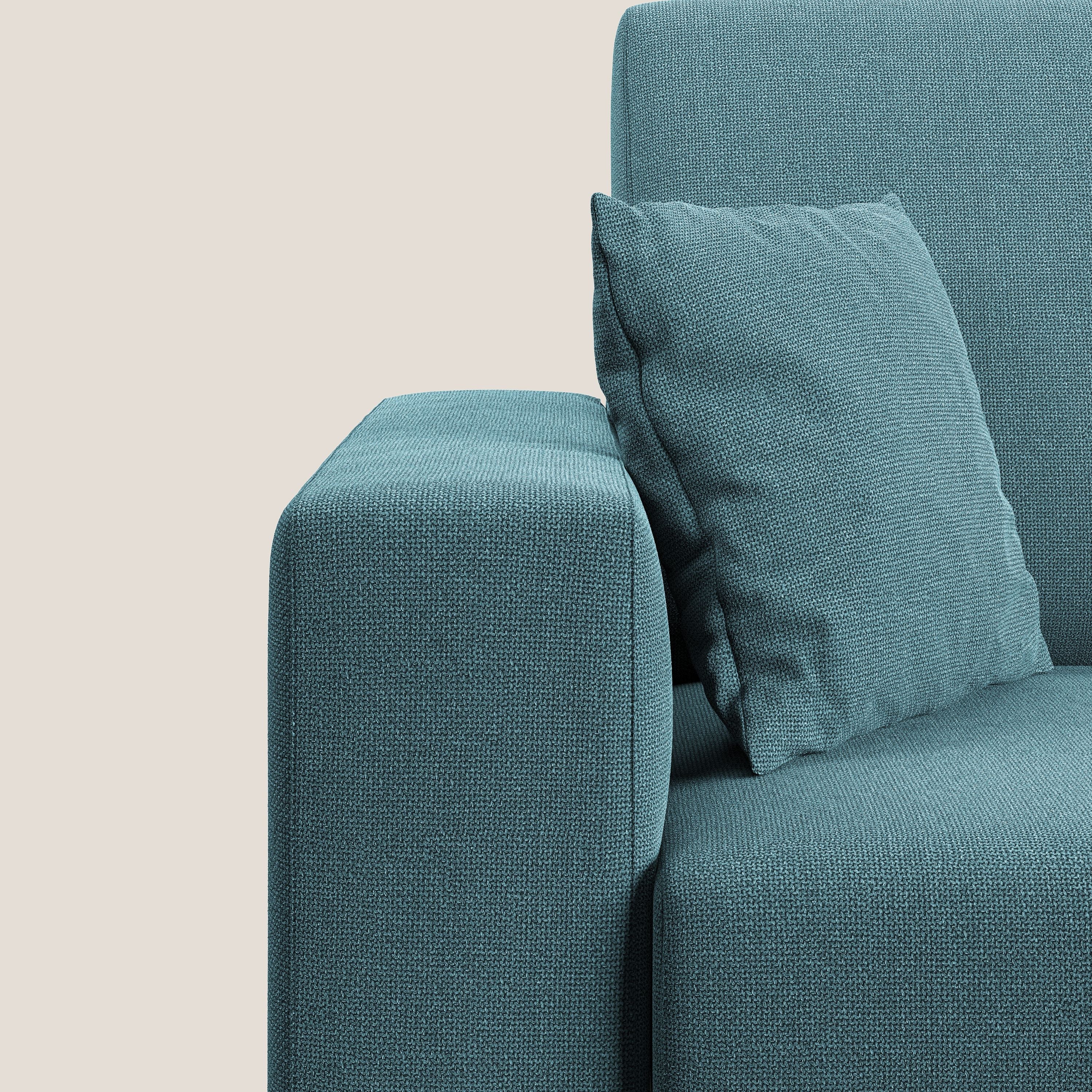 Marte canapé d'angle en tissu détachable et imperméable T08 bleu ciel - Image 4