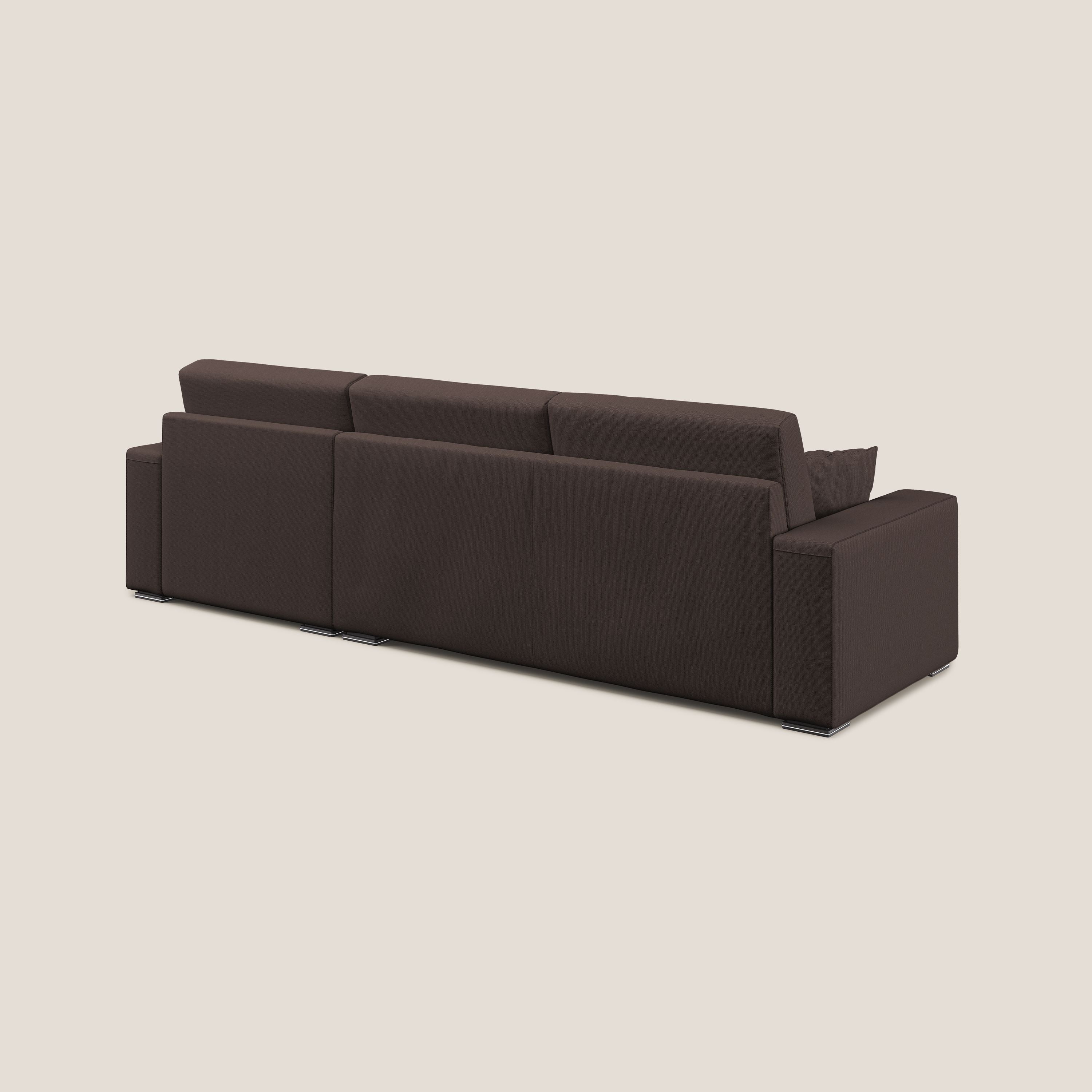 Marte canapé d'angle en tissu détachable et imperméable T08 marron - Image 6