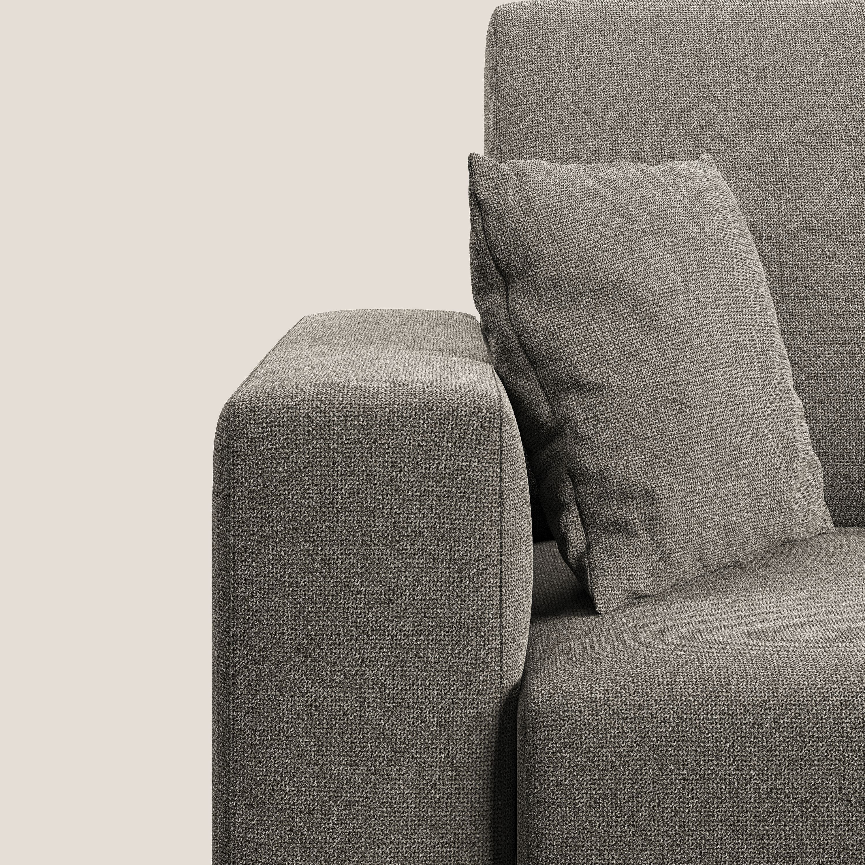 Marte canapé d'angle en tissu détachable et imperméable T08 Taupe tortora - Image 4