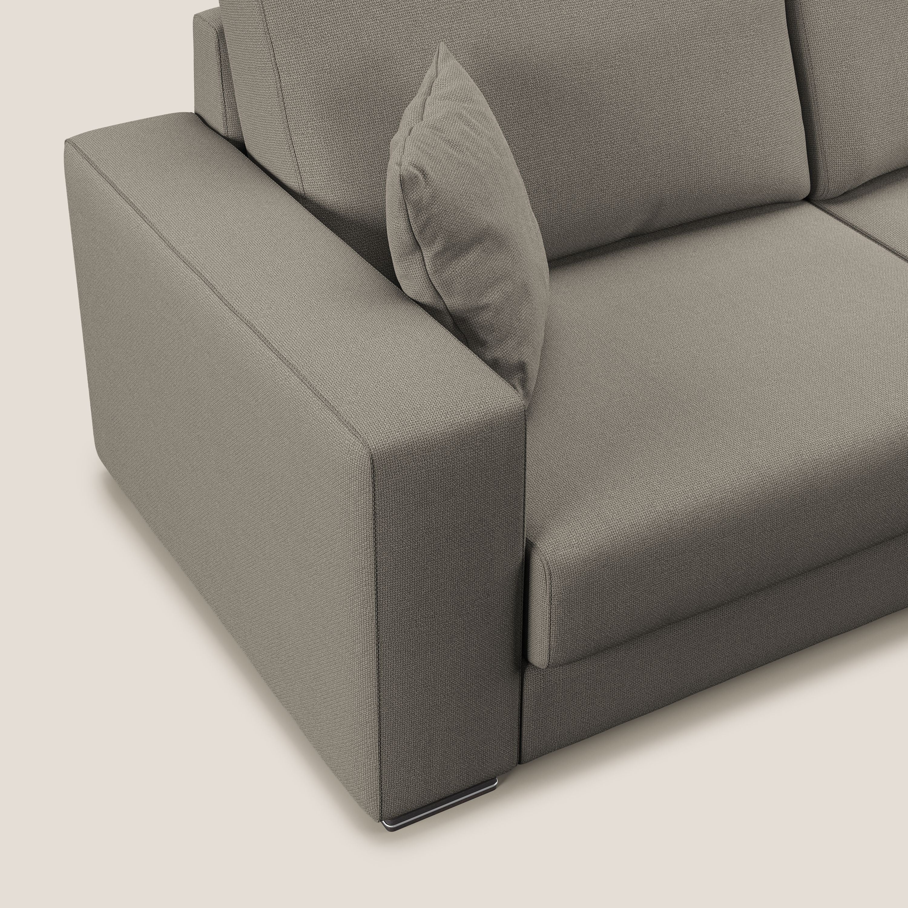 Marte canapé d'angle en tissu détachable et imperméable T08 Taupe tortora - Image 7