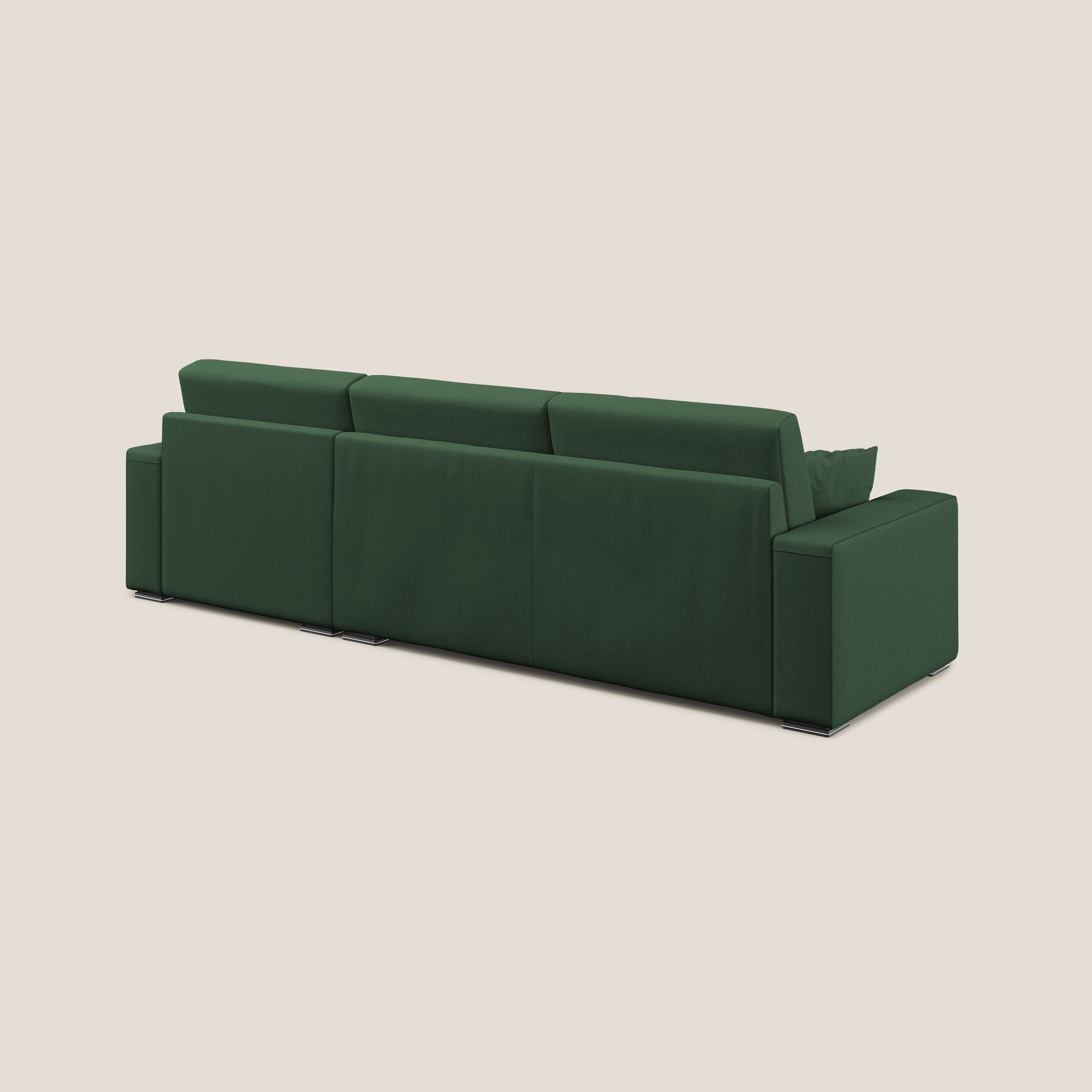 Marte canapé d'angle en tissu détachable et imperméable T08 vert - Image 6