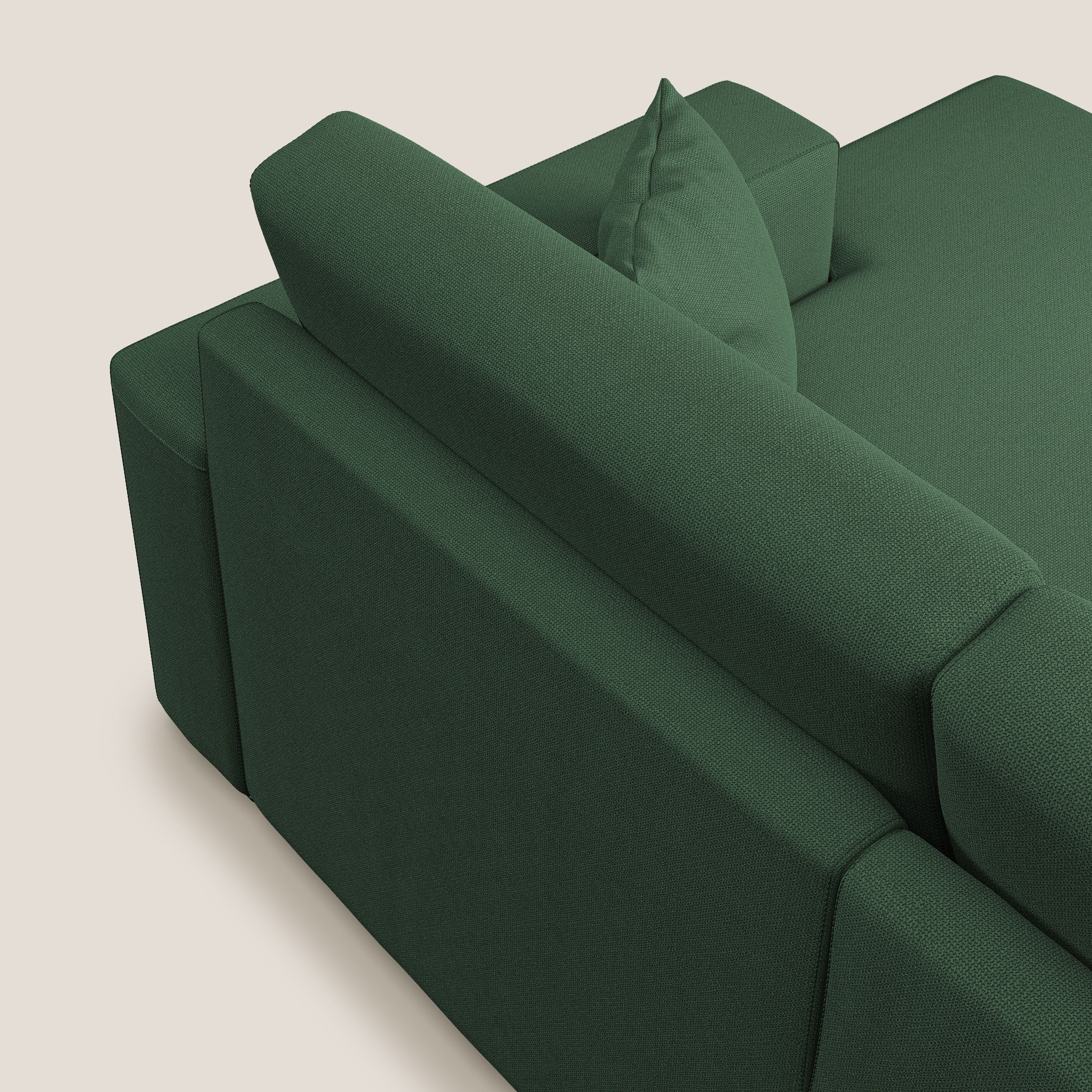 Marte canapé d'angle en tissu détachable et imperméable T08 vert - Image 8