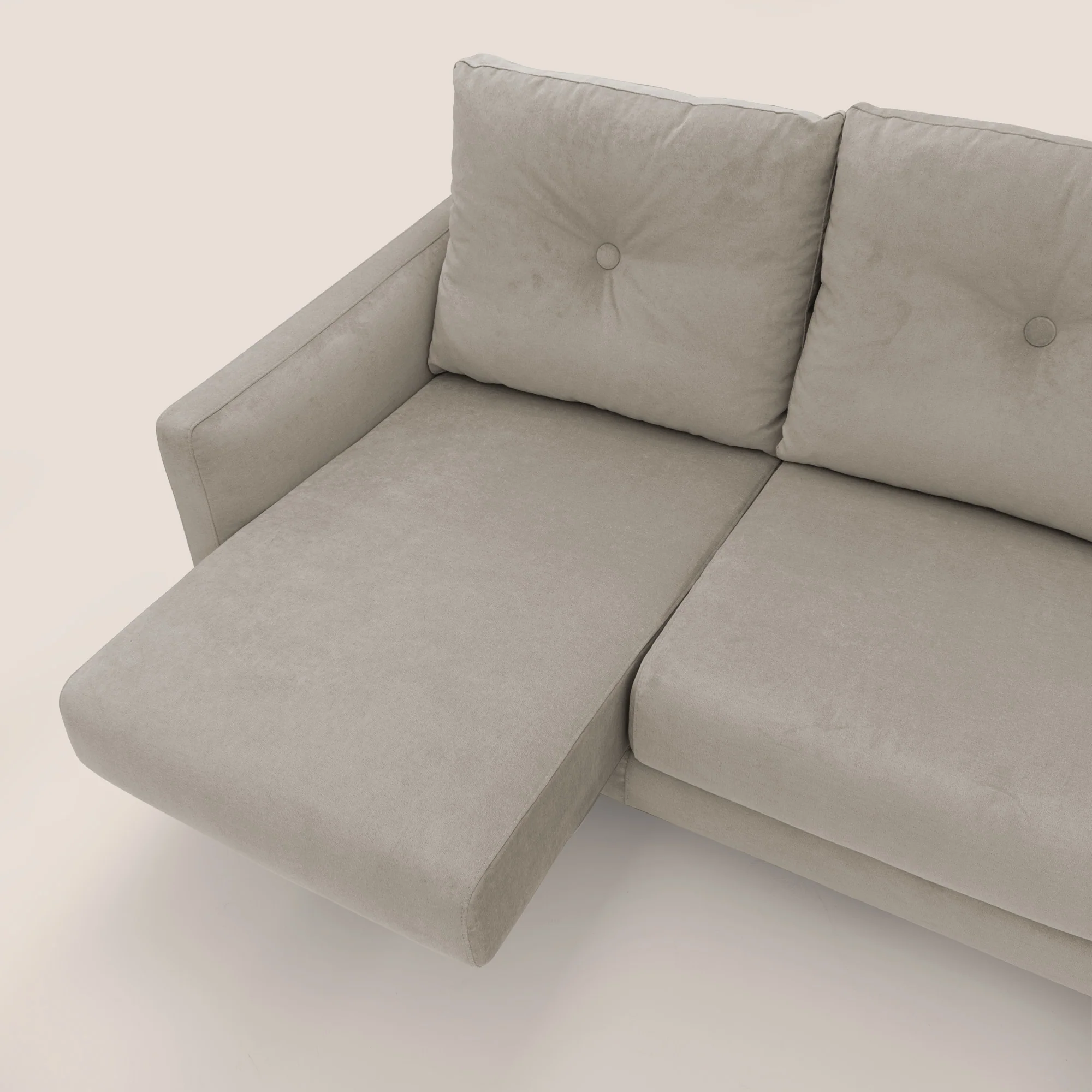 Matisse canapé 3 assises coulissantes et dossier en duvet d'oie en tissu détachable T17 beige - Image 7