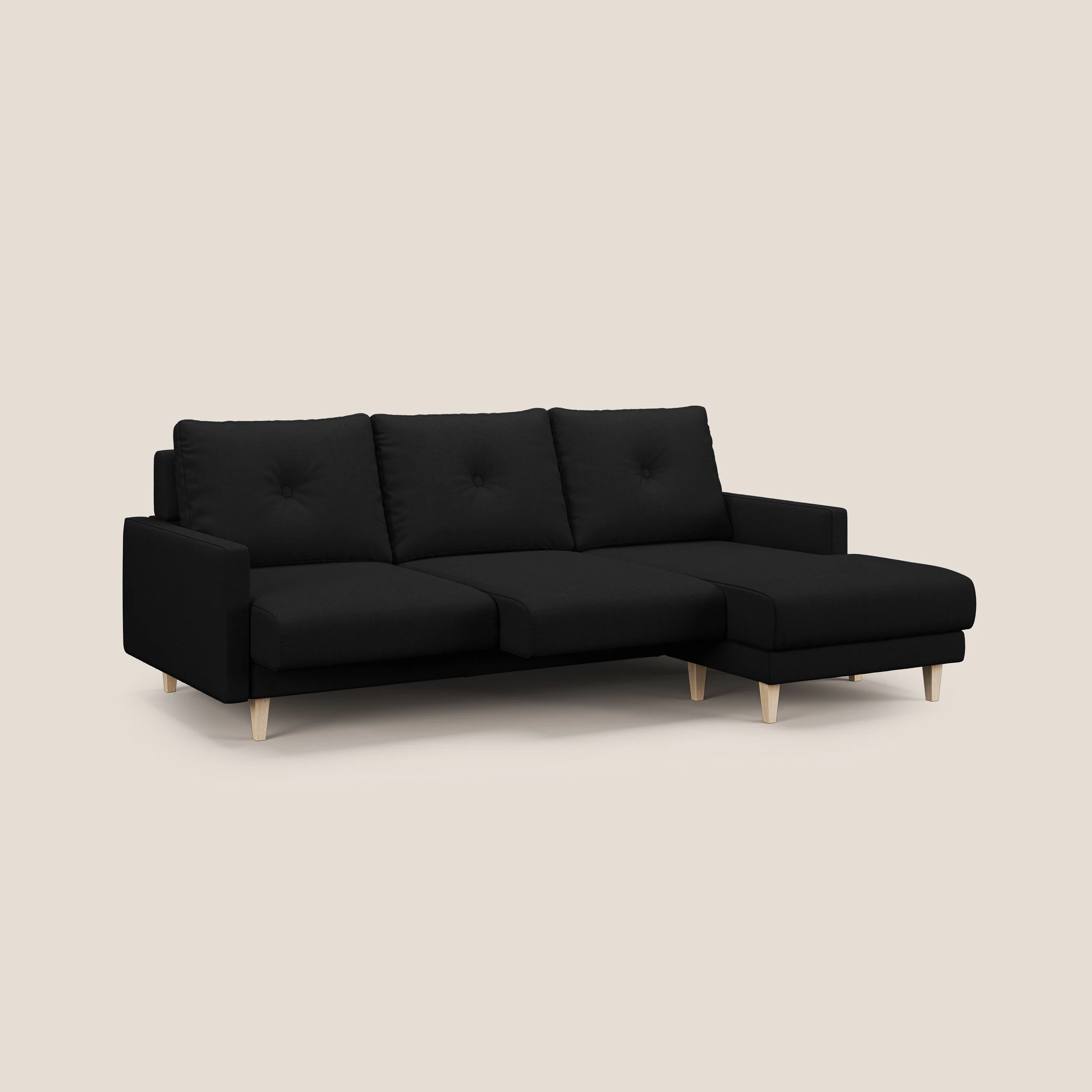 Matisse canapé d'angle avec assises coulissantes et dossier en duvet d'oie en tissu détachable T17 - Image 2