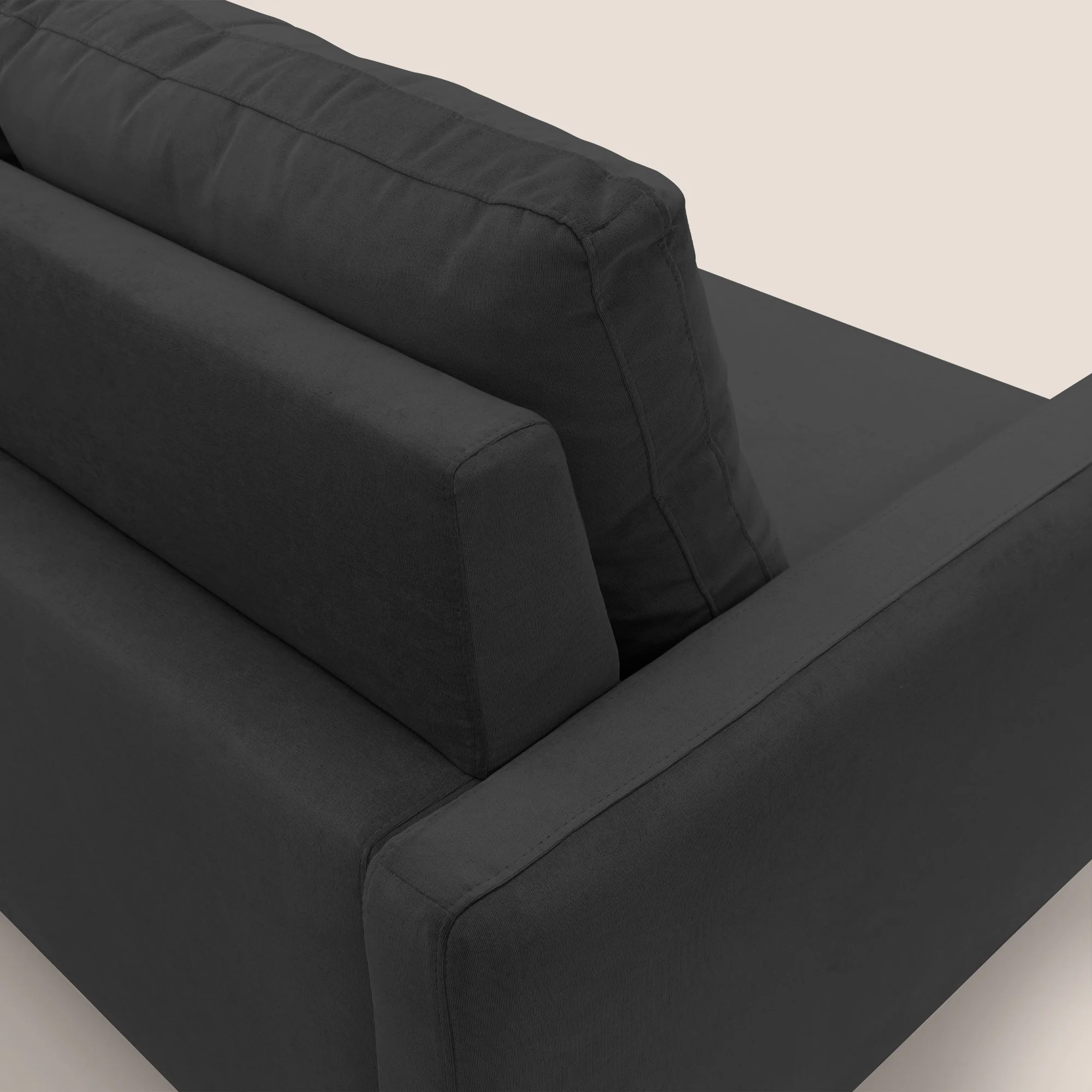 Matisse canapé d'angle avec assises coulissantes et dossier en duvet d'oie en tissu détachable T17 - Image 9