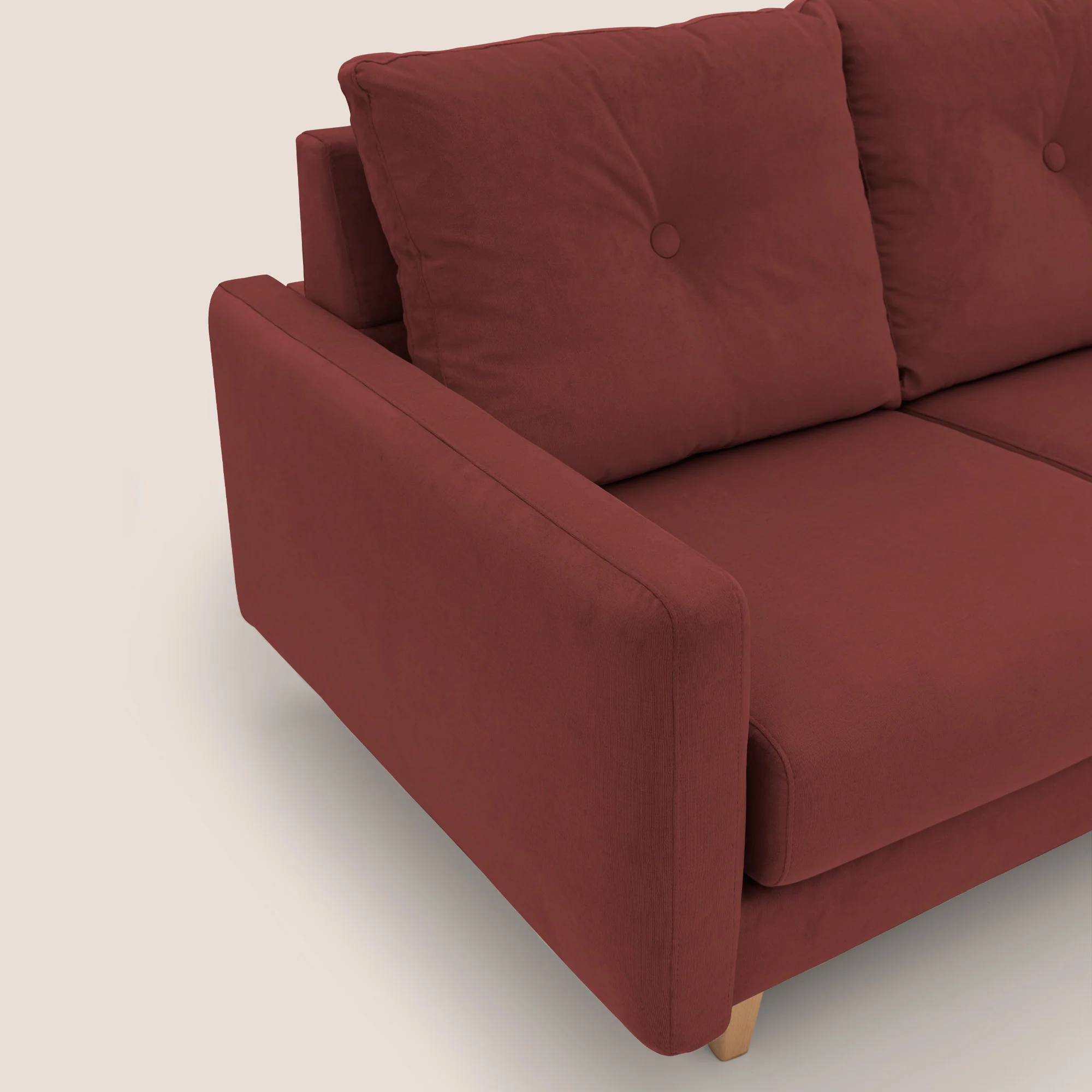 Matisse canapé d'angle avec assises coulissantes et dossier en duvet d'oie en tissu détachable T17 - Image 6