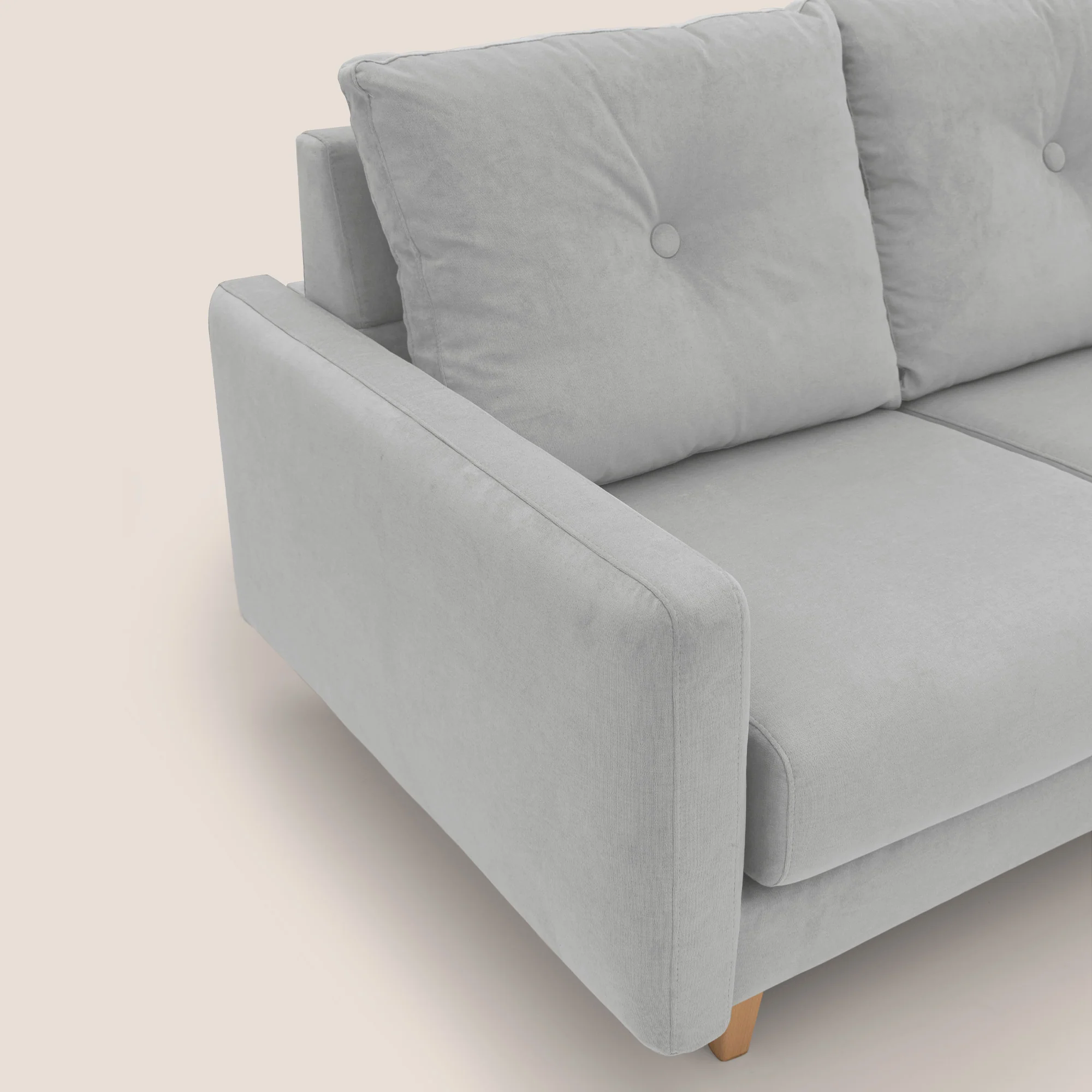 Matisse canapé d'angle avec assises coulissantes et dossier en duvet d'oie en tissu détachable T17 - Image 6