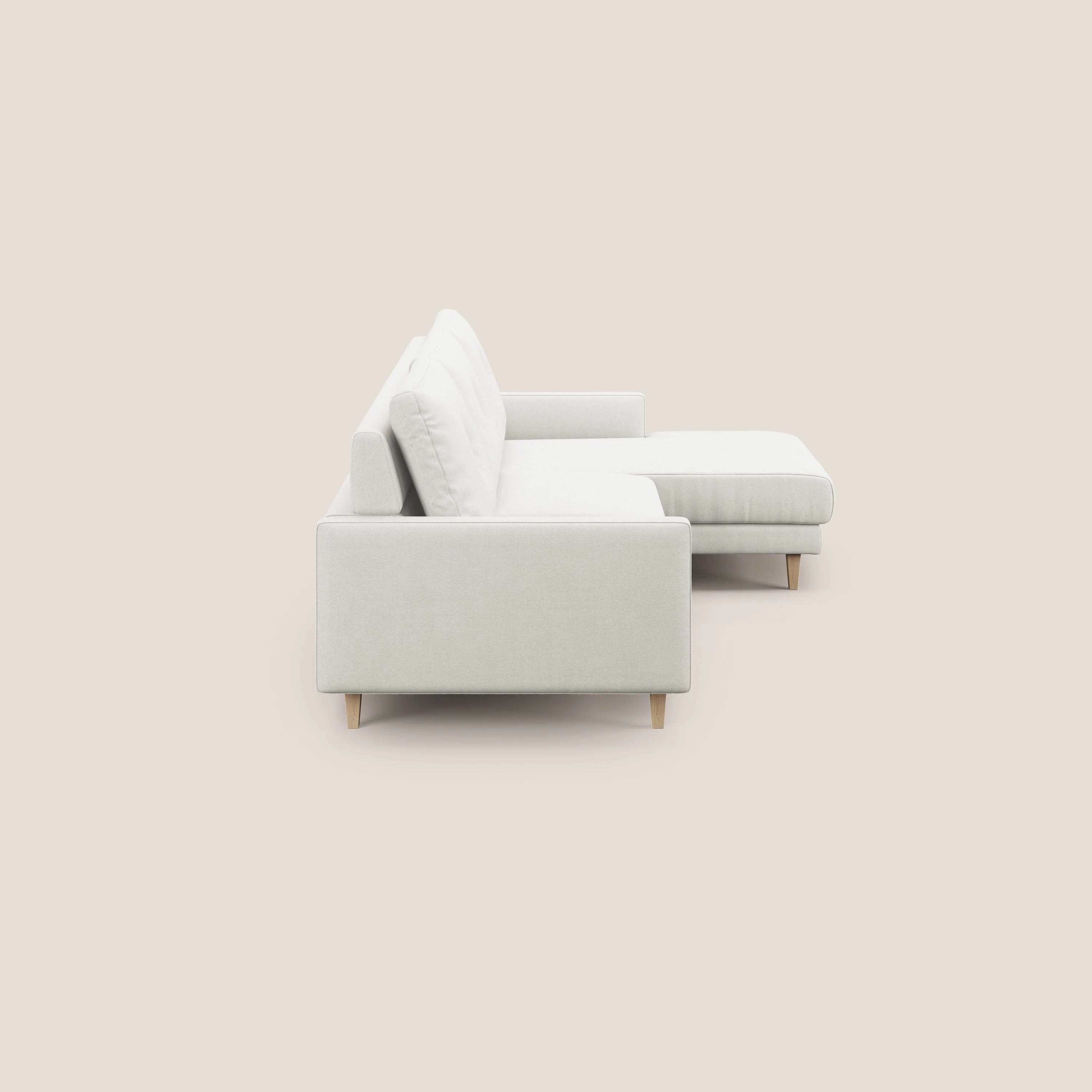 Matisse canapé d'angle avec assises coulissantes et dossier en duvet d'oie en tissu détachable T17 - Image 4