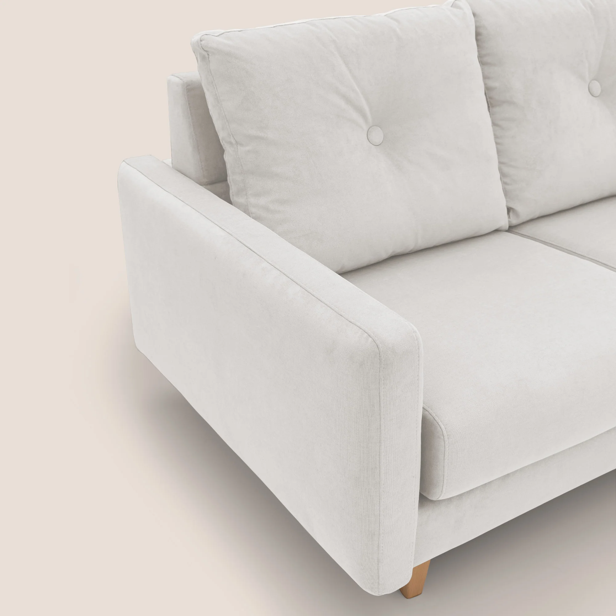 Matisse canapé d'angle avec assises coulissantes et dossier en duvet d'oie en tissu détachable T17 - Image 6