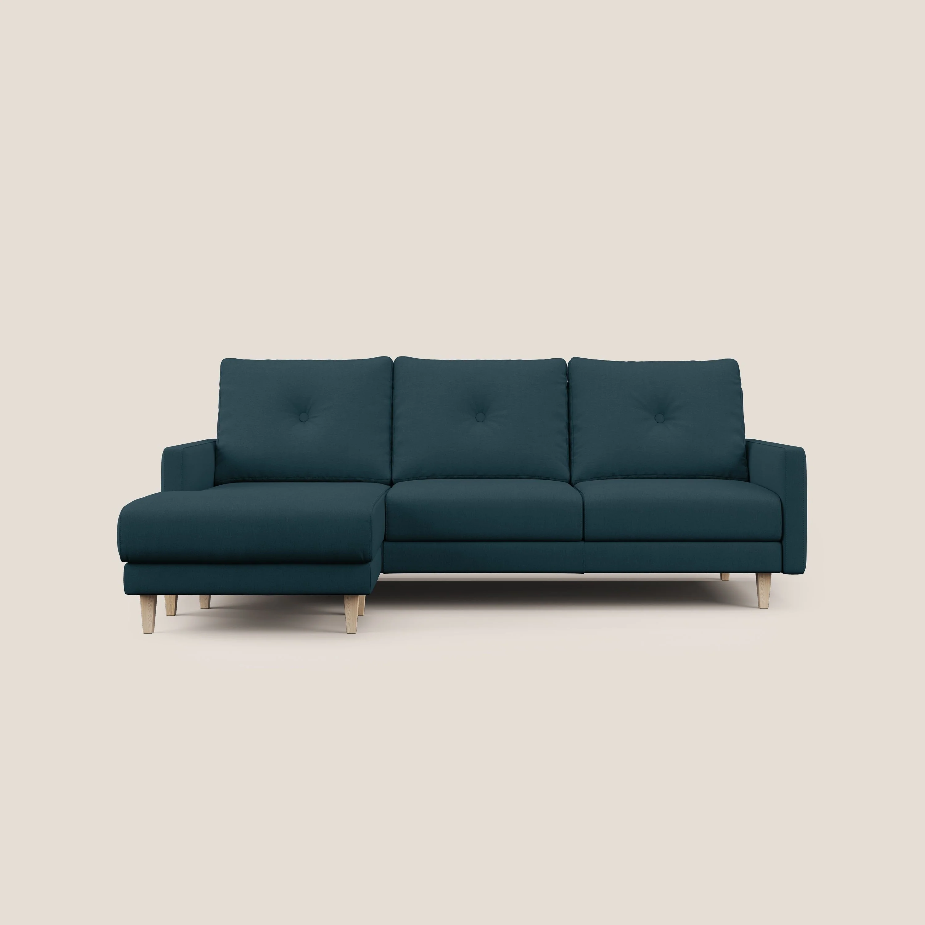 Matisse canapé d'ange avec assises coulissantes et dossier en duvet d'oie en tissu détachable T17 bleu canard - Image 10