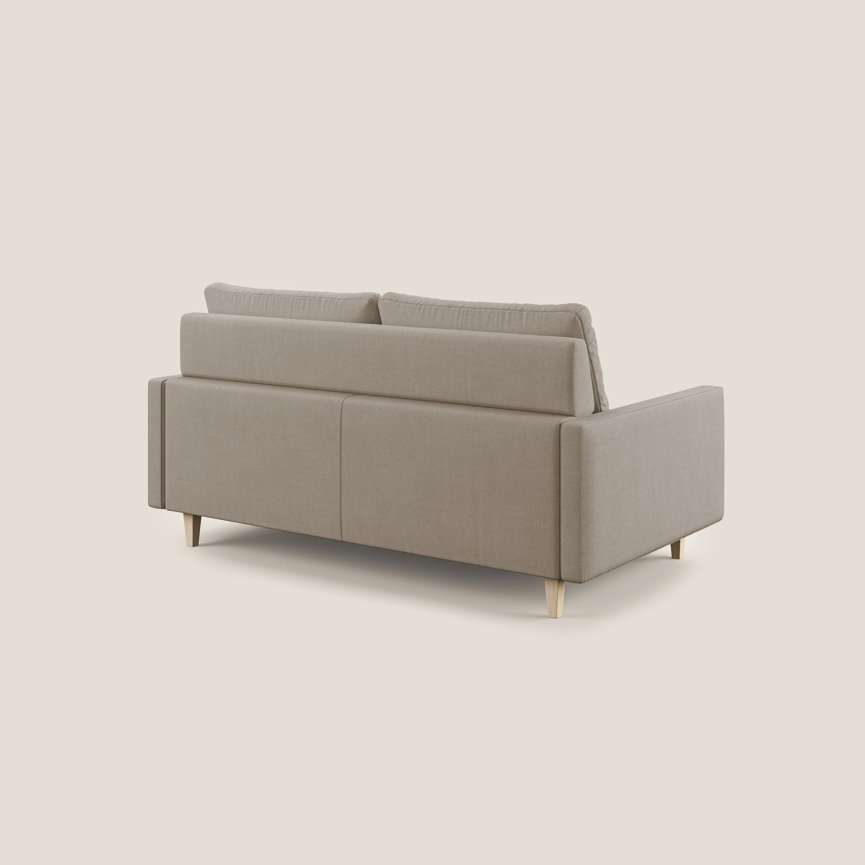 Matisse canapé avec assises coulissantes et dossier en duvet d'oie en tissu détachable T17 beige - Image 5