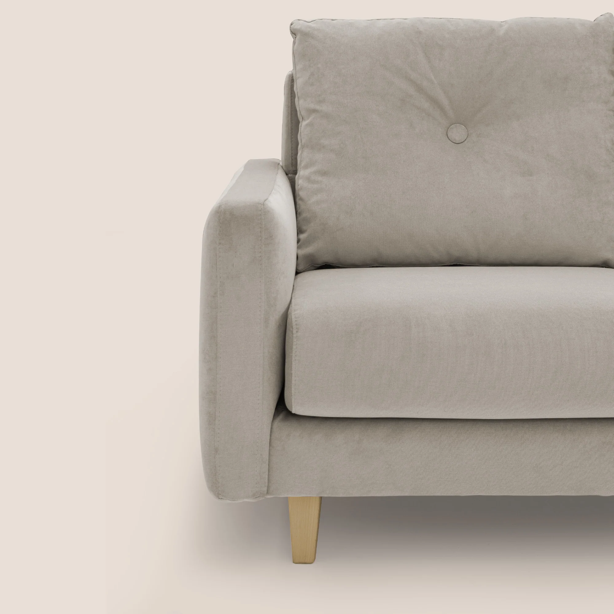 Matisse canapé avec assises coulissantes et dossier en duvet d'oie en tissu détachable T17 beige - Image 8