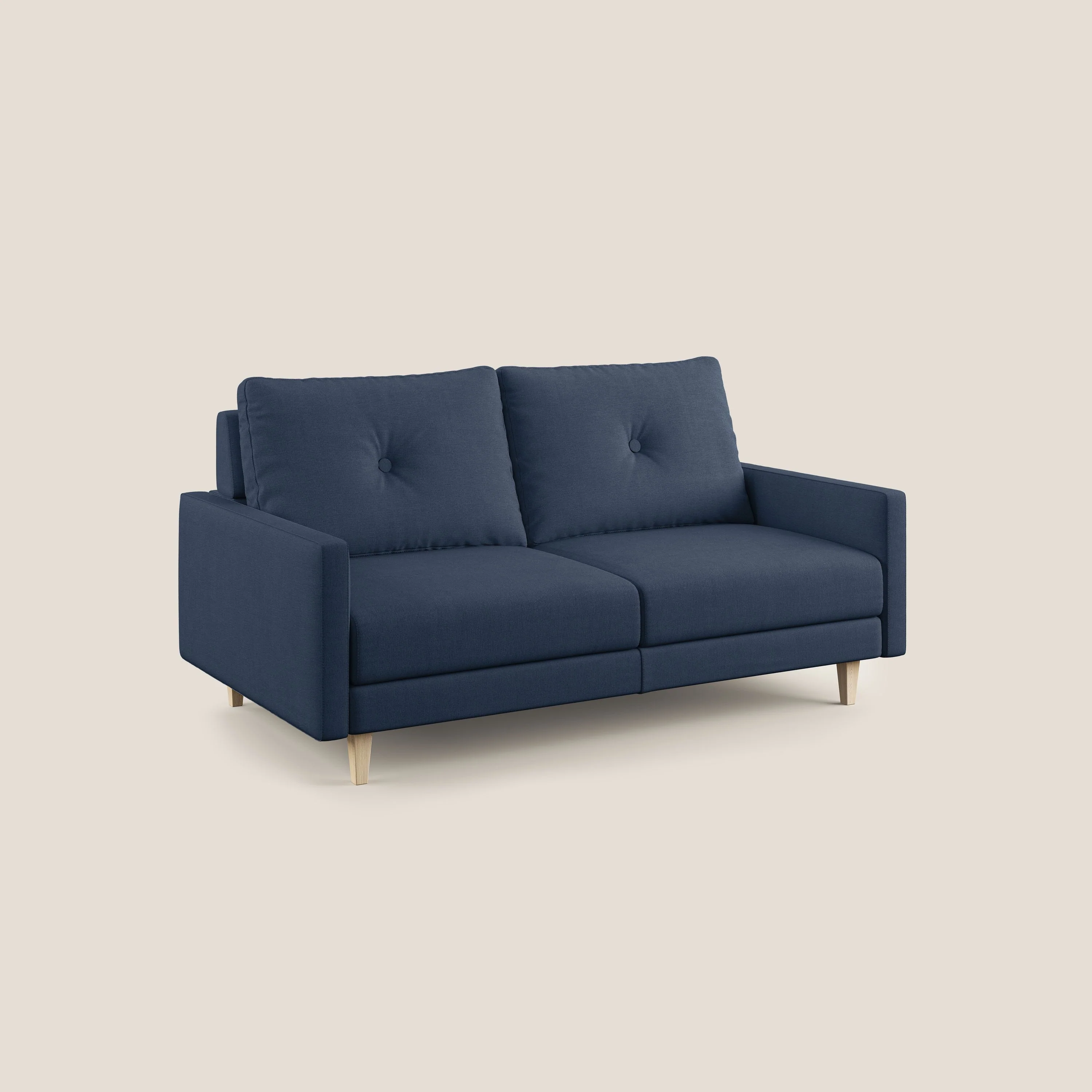 Matisse canapé avec assises coulissantes et dossier en duvet d'oie en tissu détachable T17 bleu - Image 3