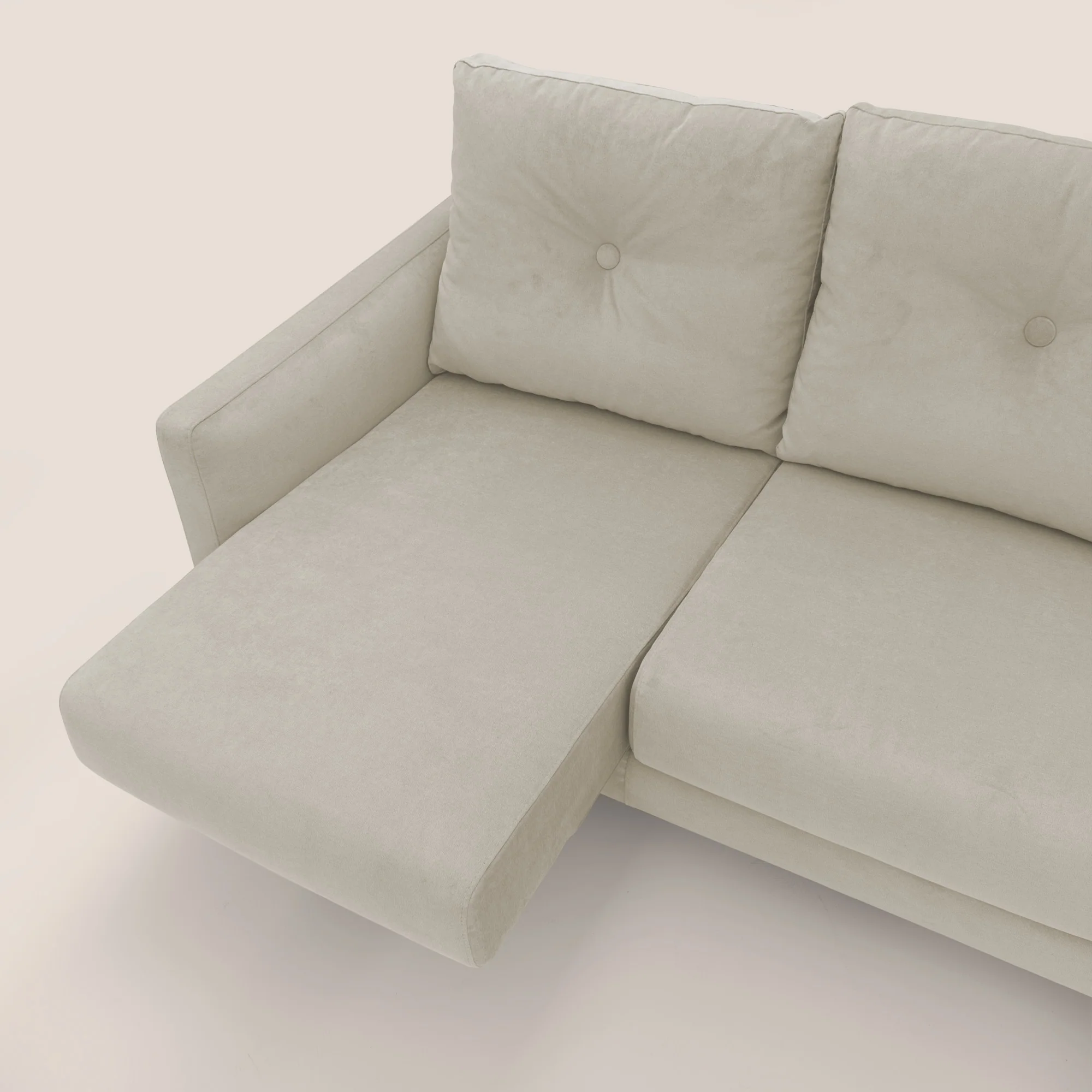 Matisse canapé avec assises coulissantes et dossier en duvet d'oie en tissu détachable T17 crème - Image 7