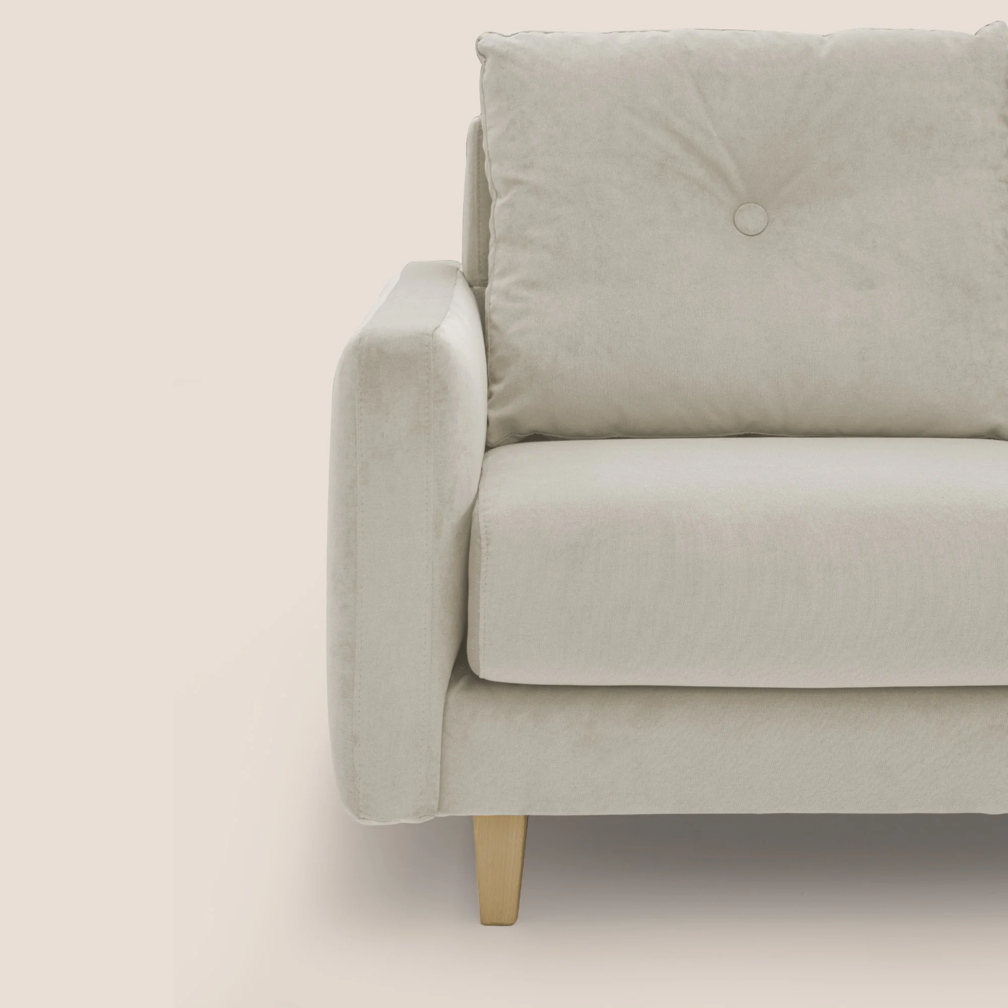 Matisse canapé avec assises coulissantes et dossier en duvet d'oie en tissu détachable T17 crème - Image 8