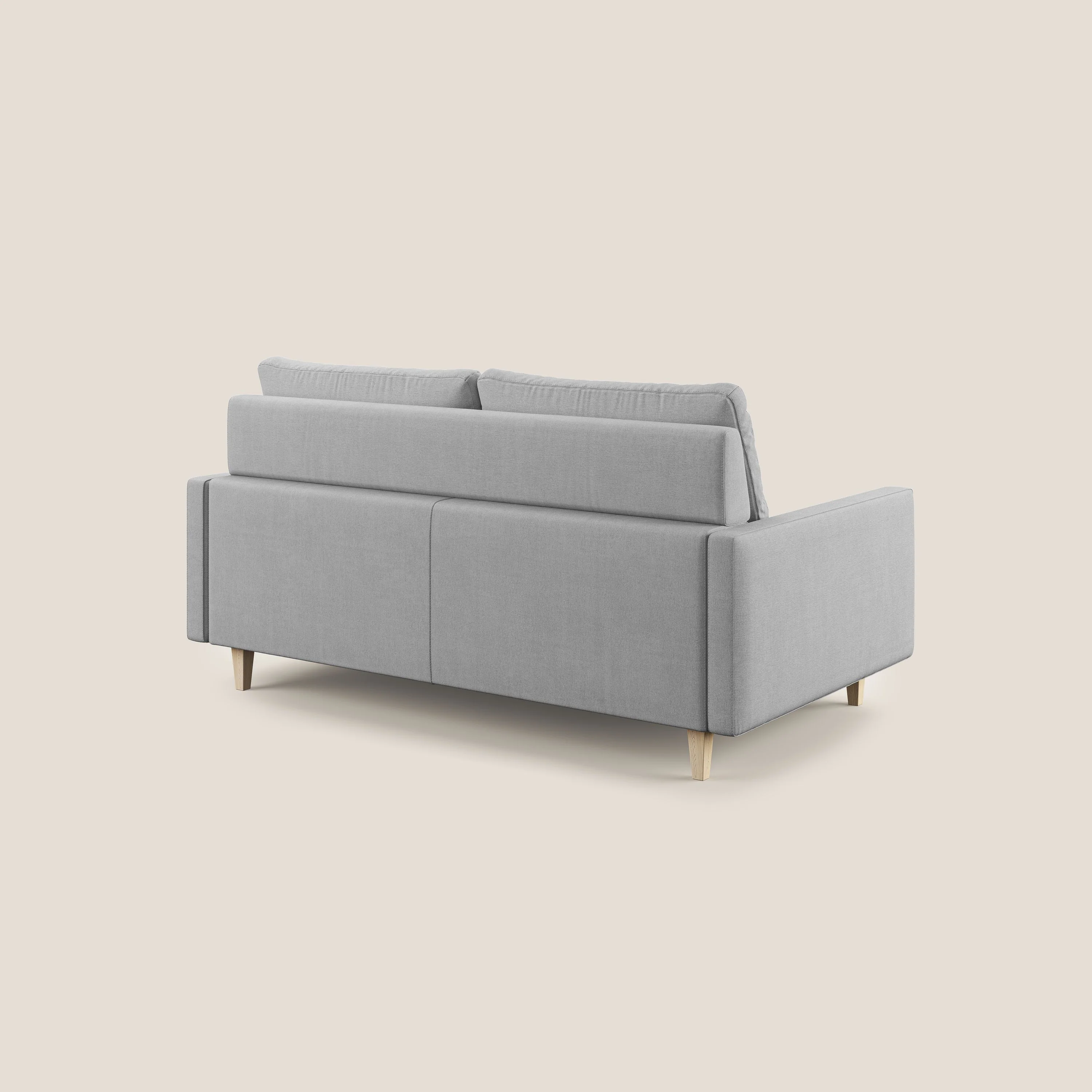 Matisse canapé avec assises coulissantes et dossier en duvet d'oie en tissu détachable T17 gris - Image 5