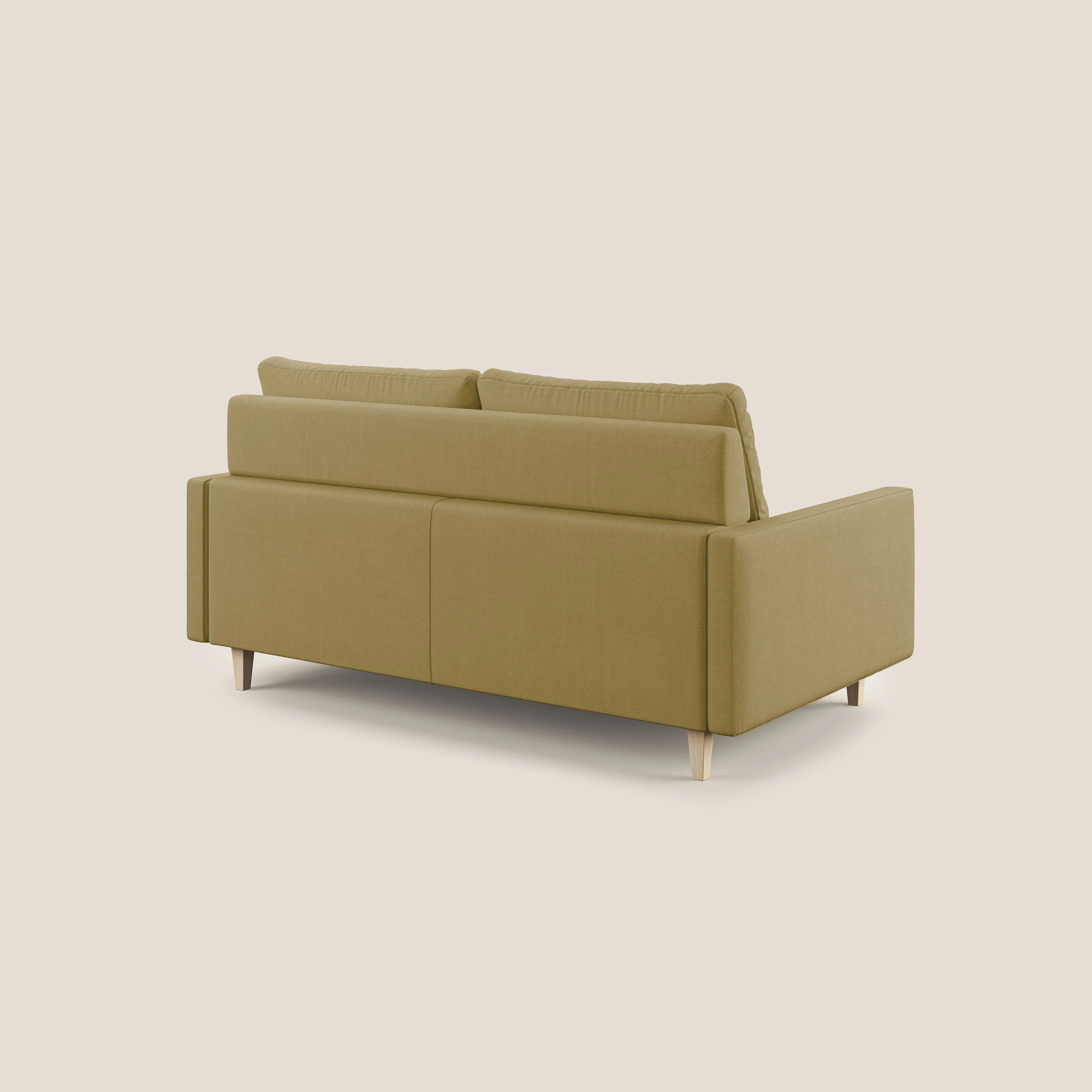 Matisse canapé avec assises coulissantes et dossier en duvet d'oie en tissu détachable T17 jaune - Image 5
