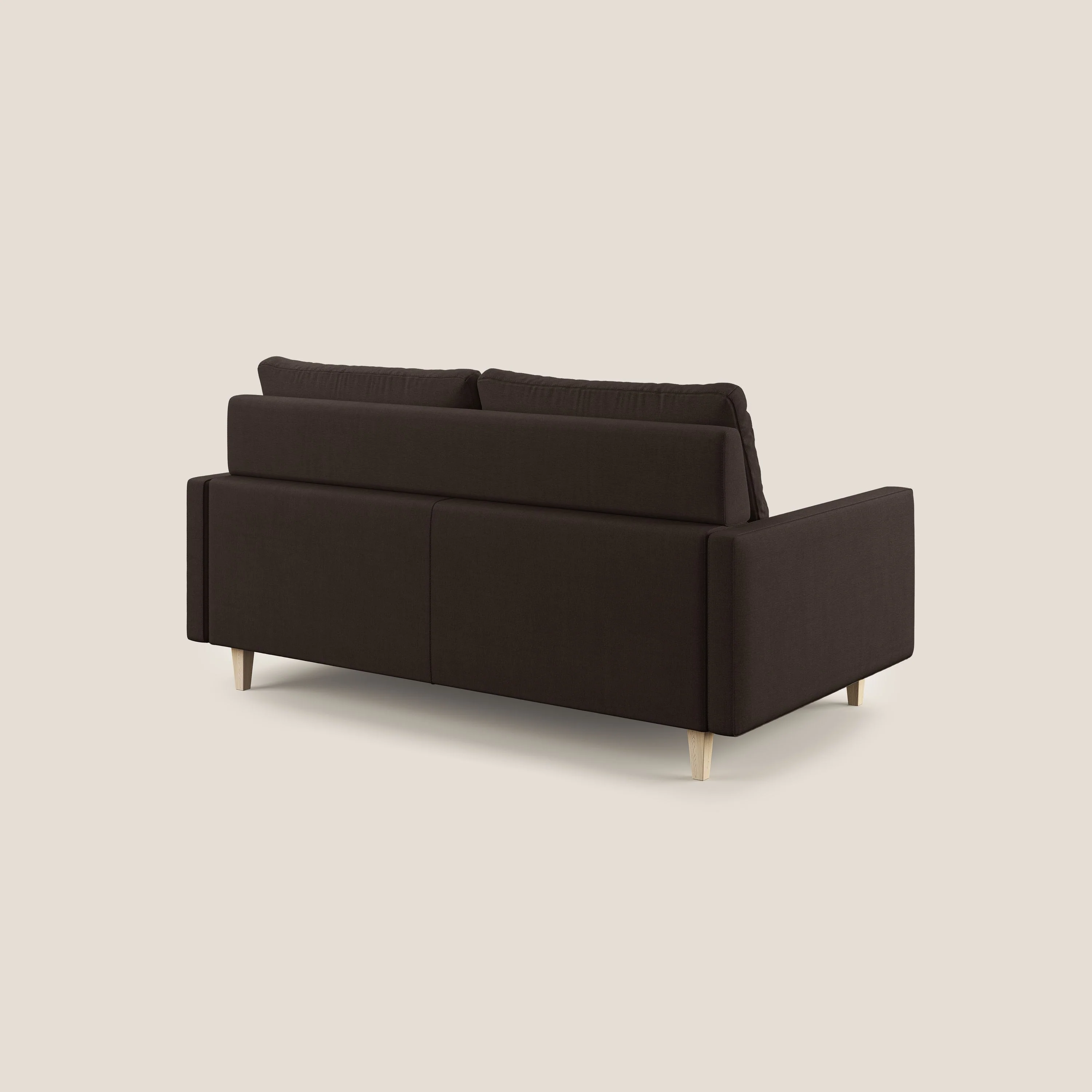 Matisse canapé avec assises coulissantes et dossier en duvet d'oie en tissu détachable T17 marron - Image 5