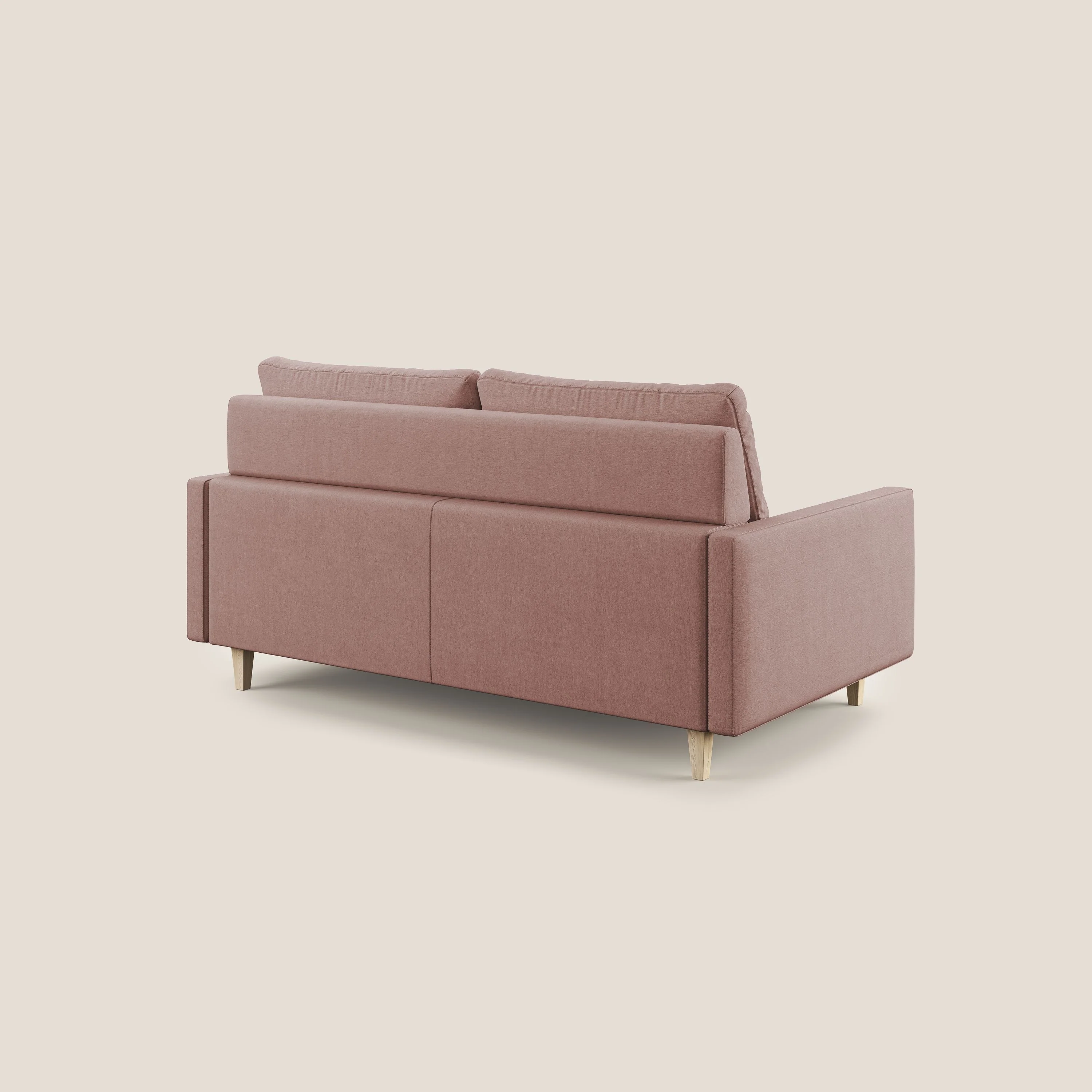 Matisse canapé avec assises coulissantes et dossier en duvet d'oie en tissu détachable T17 rose - Image 5