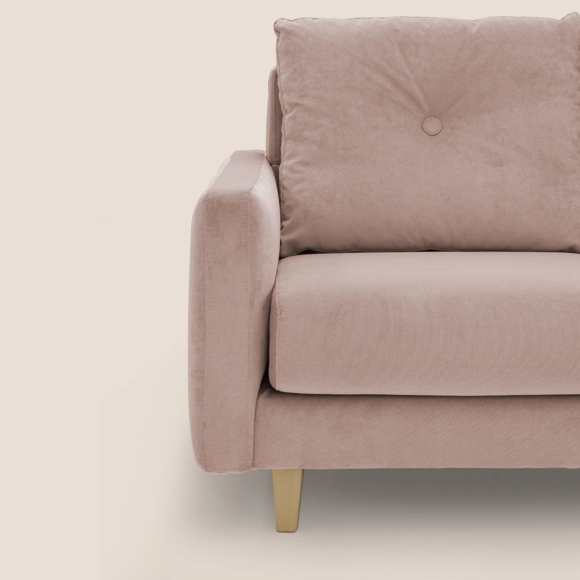 Matisse canapé avec assises coulissantes et dossier en duvet d'oie en tissu détachable T17 rose - Image 8