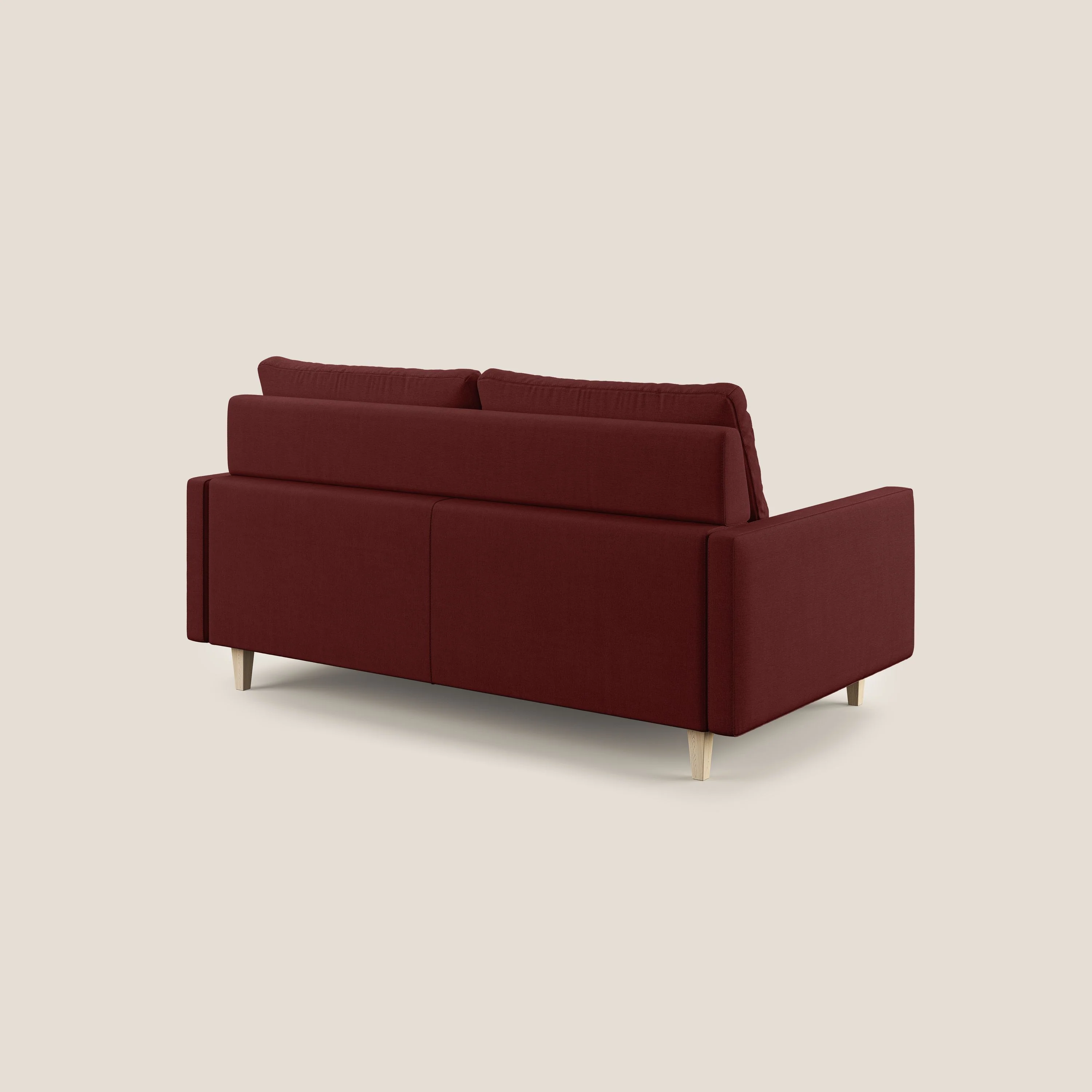 Matisse canapé avec assises coulissantes et dossier en duvet d'oie en tissu détachable T17 rouge - Image 5