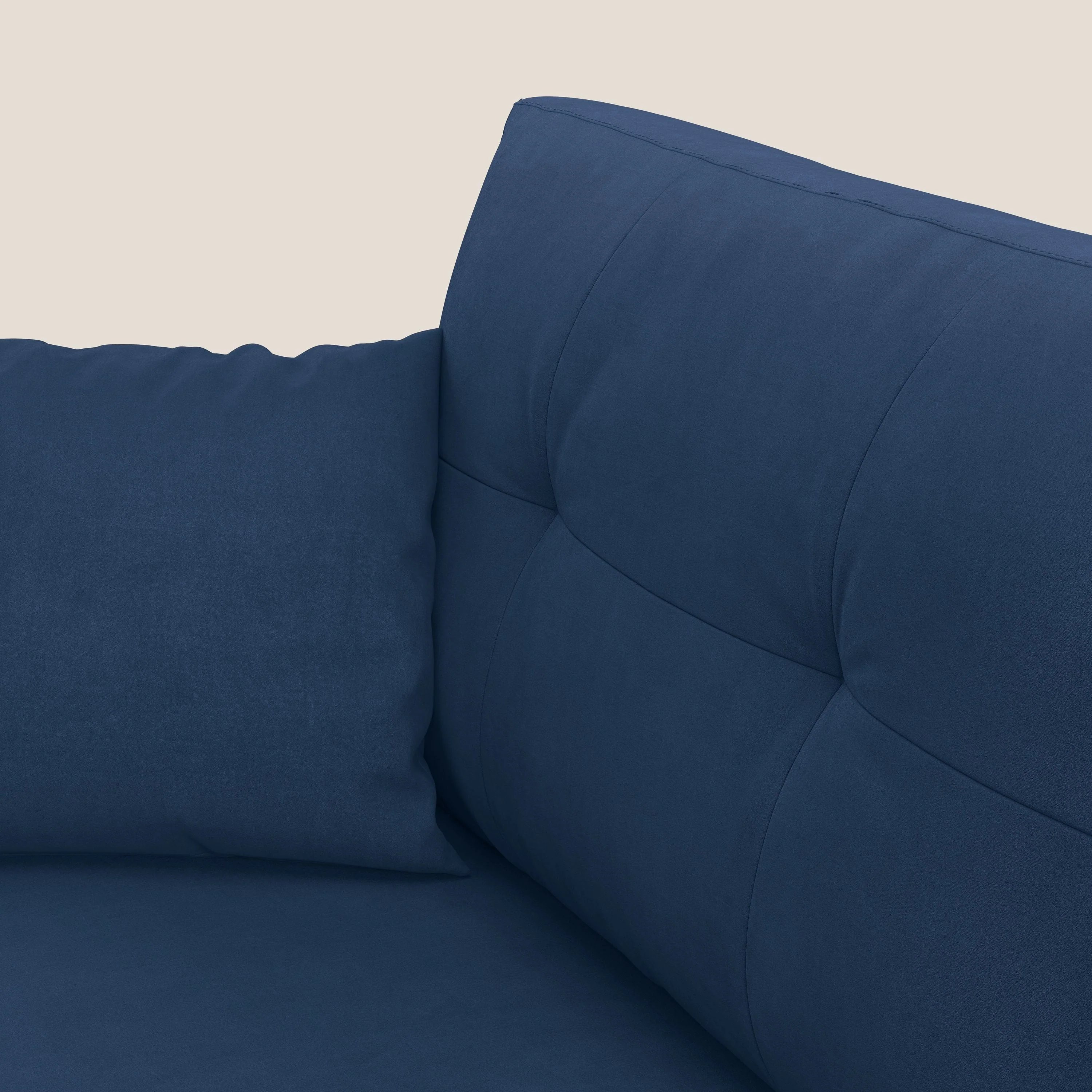 Megan canapé d'angle convertible en microfibre détachable T11 bleu - Image 4