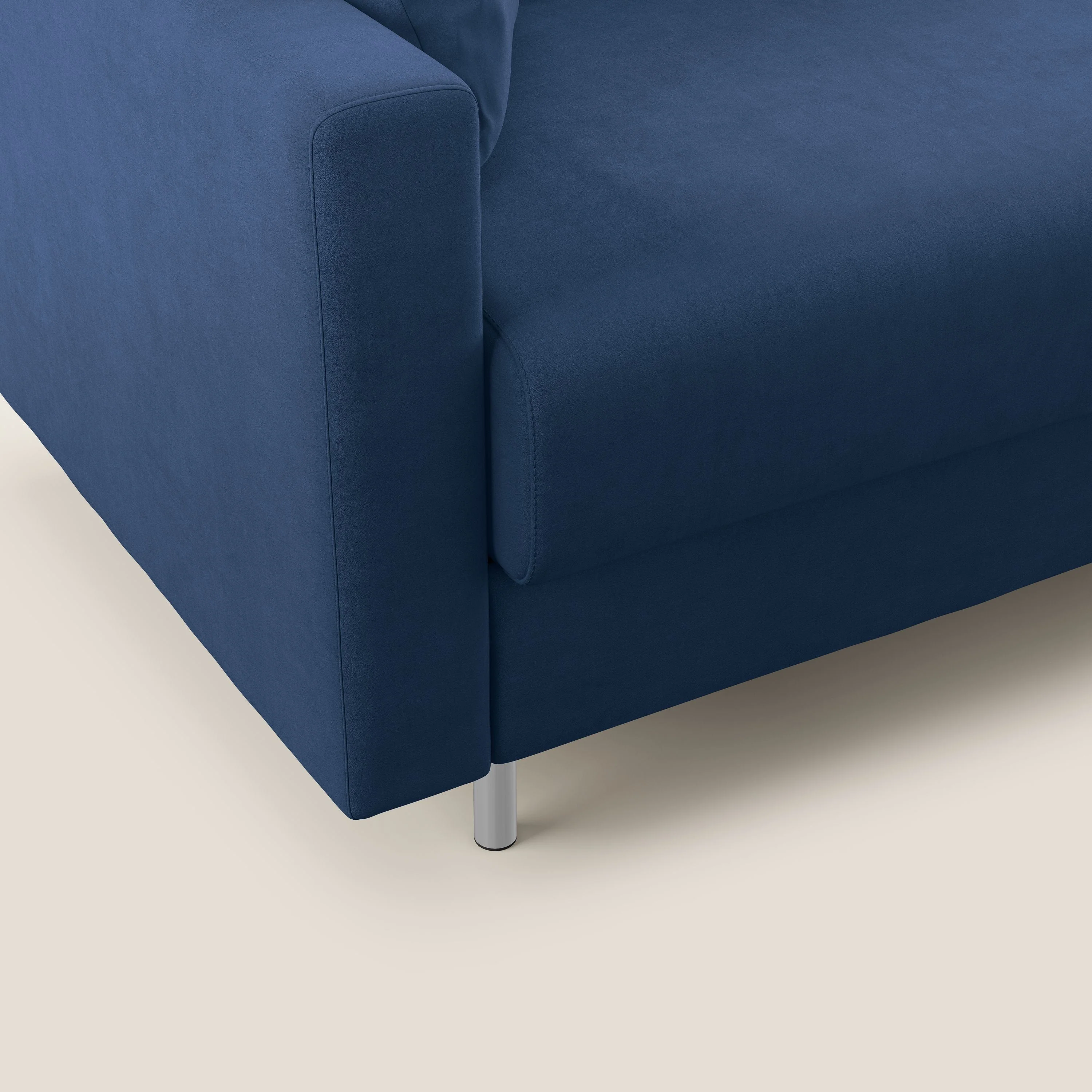 Megan canapé d'angle convertible en microfibre détachable T11 bleu - Image 8