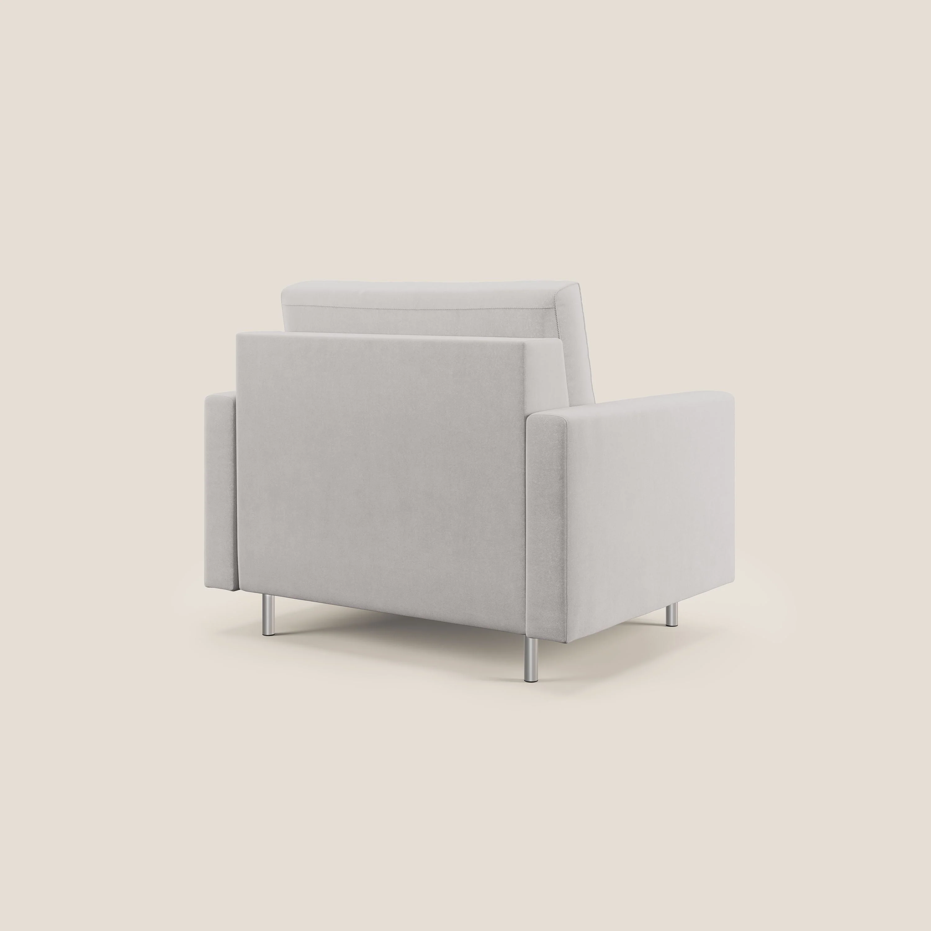 Megan fauteuil convertible en microfibre détachable T11 gris clair - Image 4