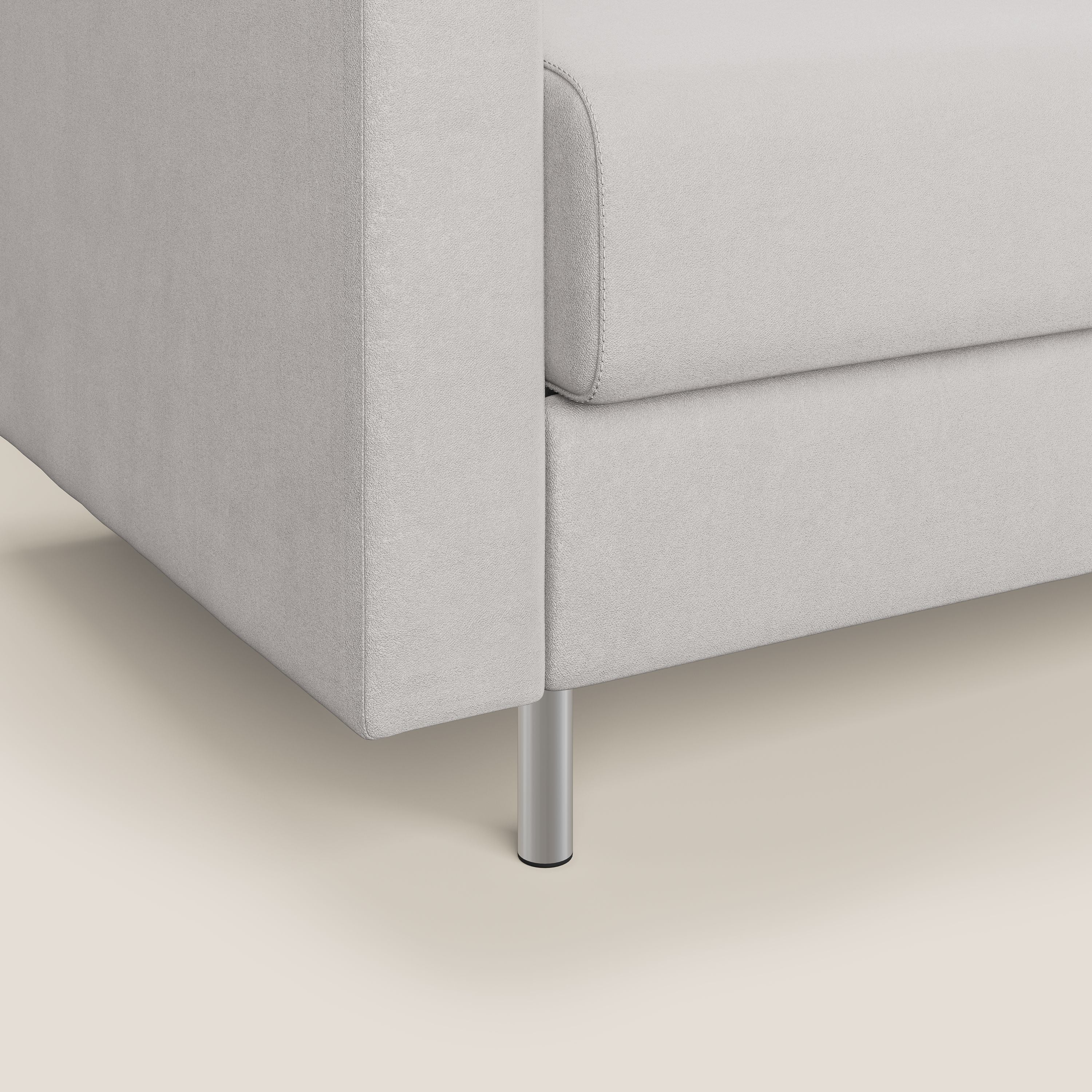 Megan fauteuil convertible en microfibre détachable T11 gris clair - Image 5