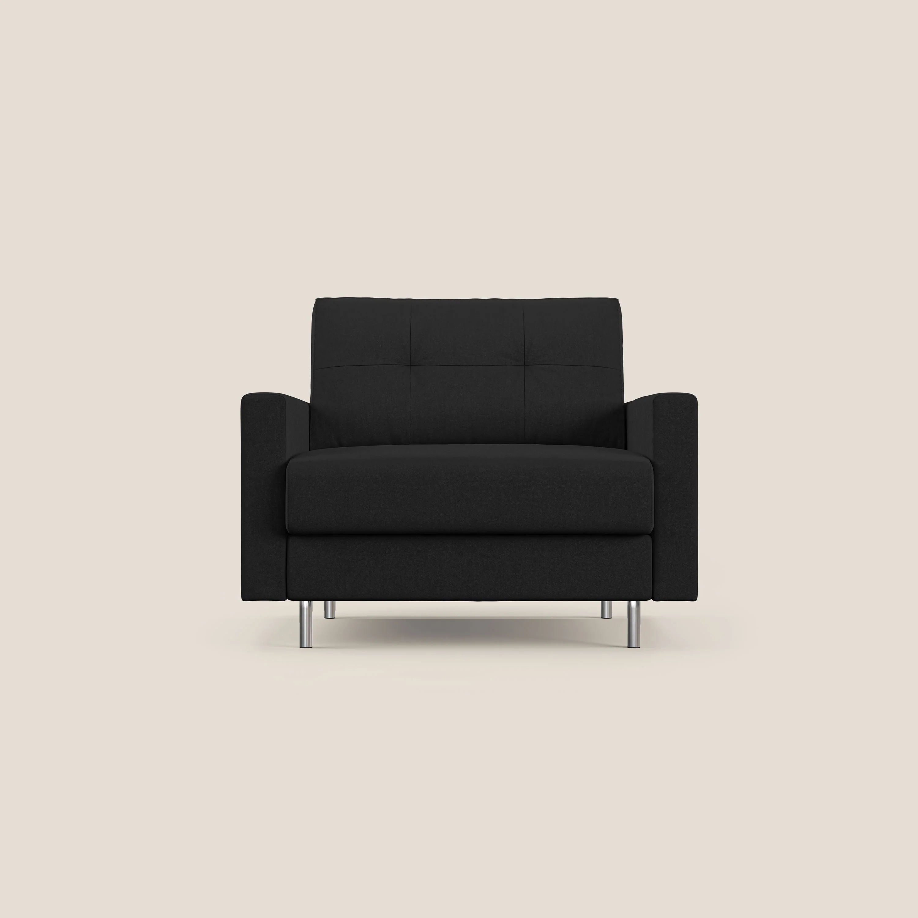 Megan fauteuil convertible en microfibre détachable T11 noir