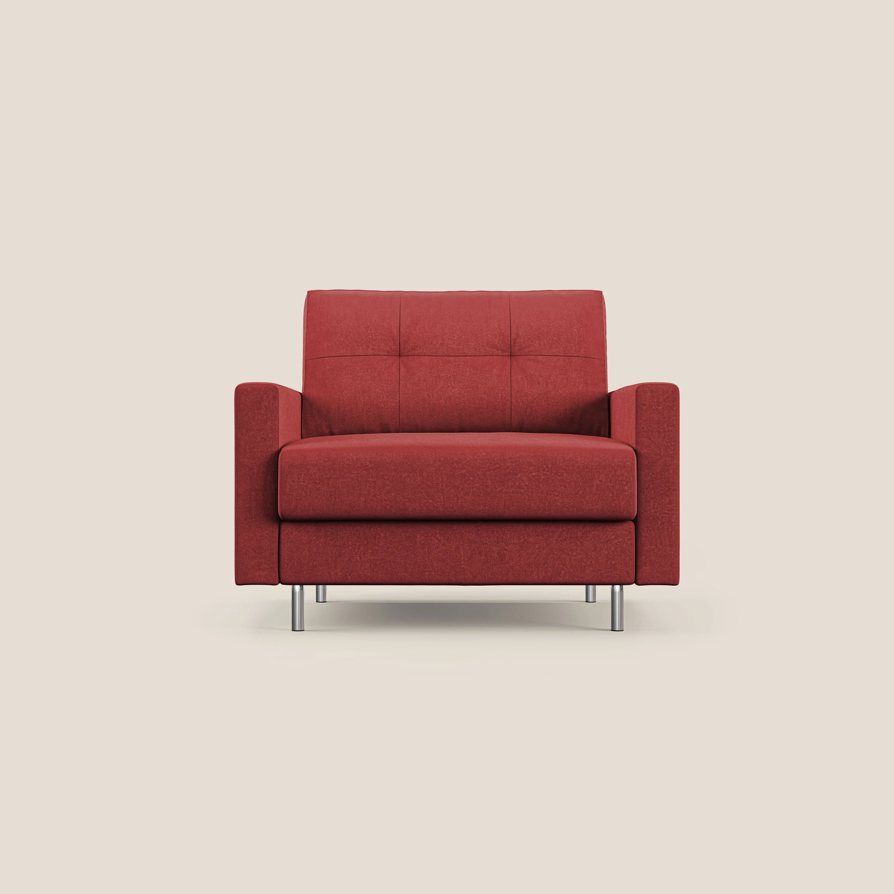 Megan fauteuil convertible en microfibre détachable T11 rouge