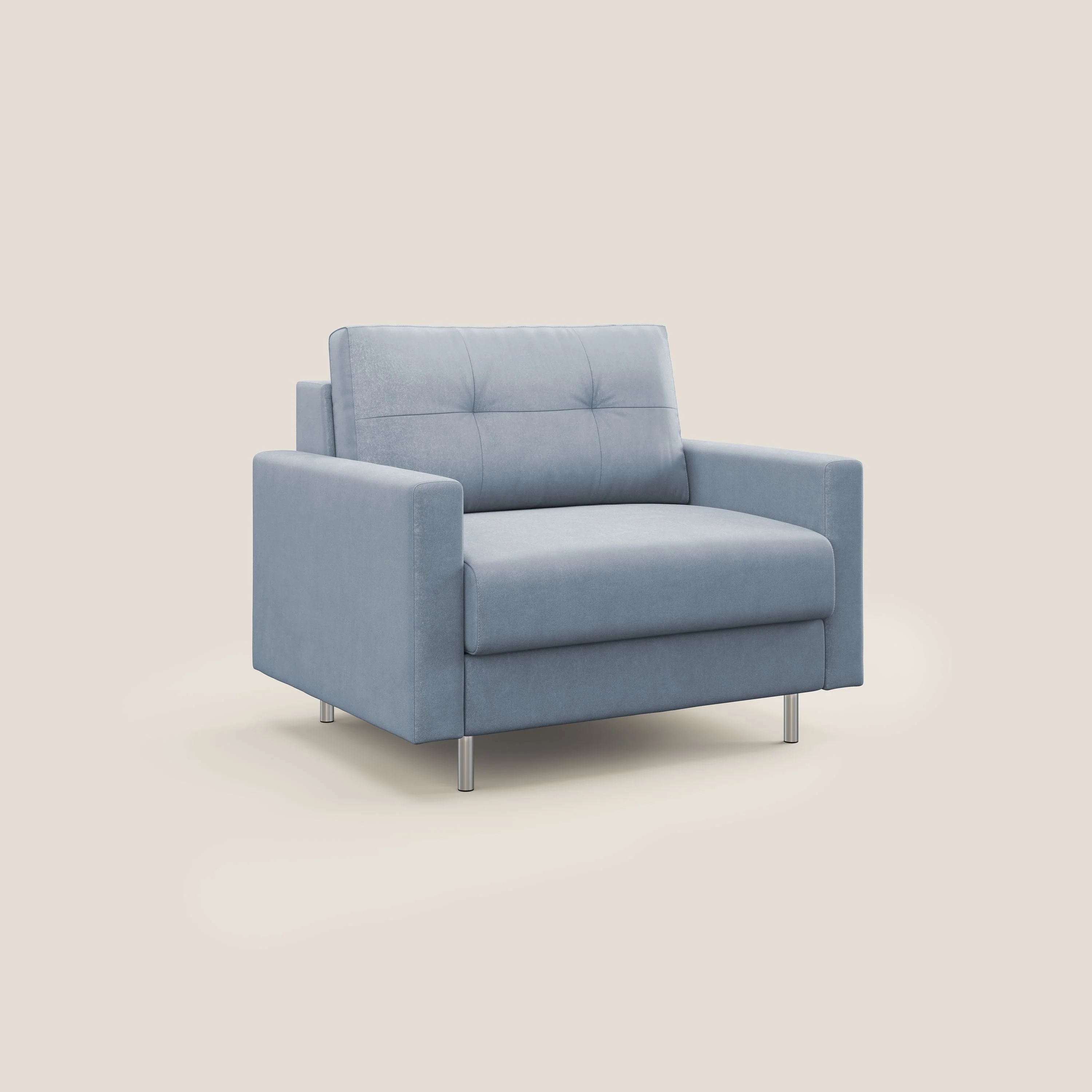 Megan fauteuil convertible en microfibre détachable T11 sucre glace - Image 3
