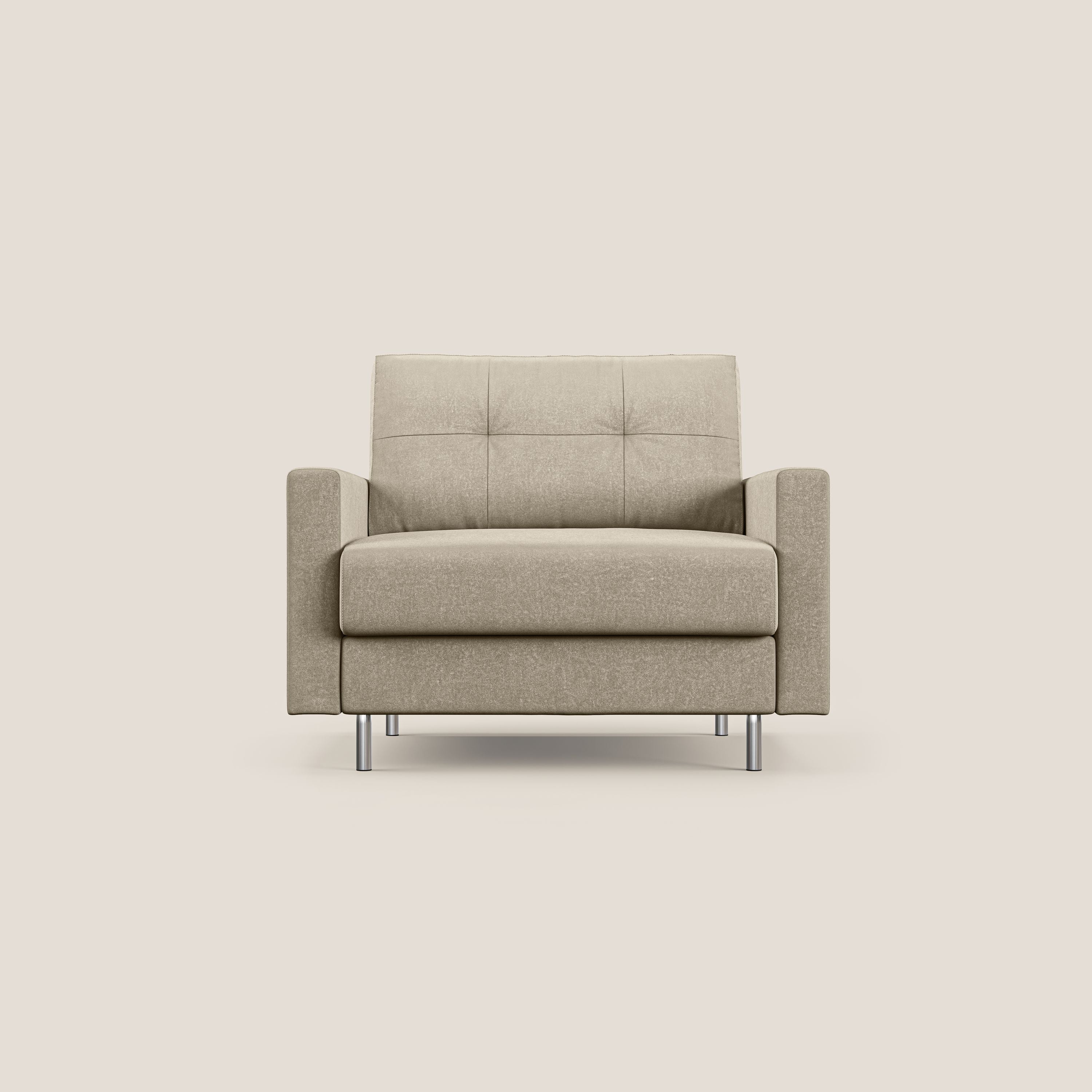Megan fauteuil convertible en microfibre détachable T11 Taupe tortora