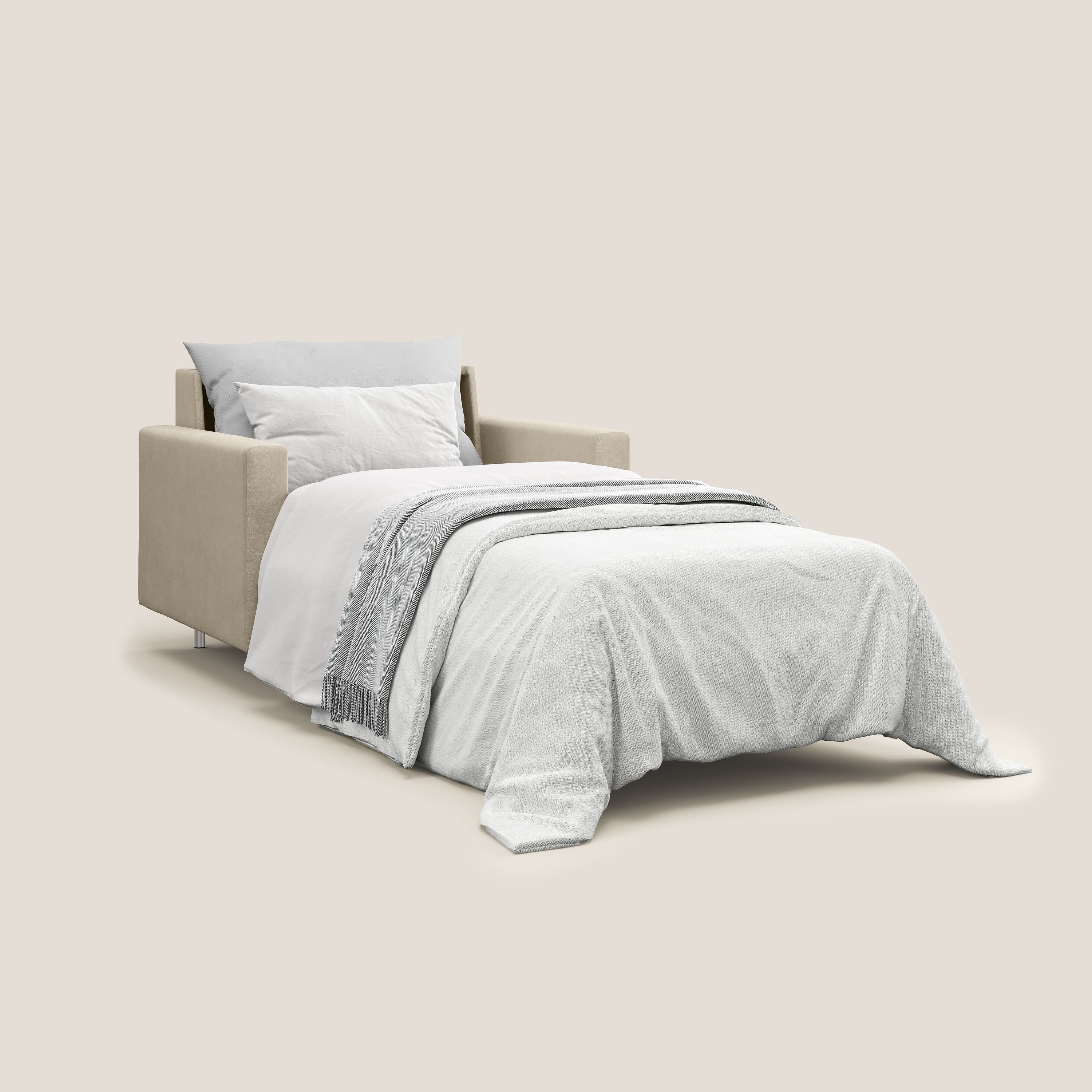 Megan fauteuil convertible en microfibre détachable T11 Taupe tortora - Image 2