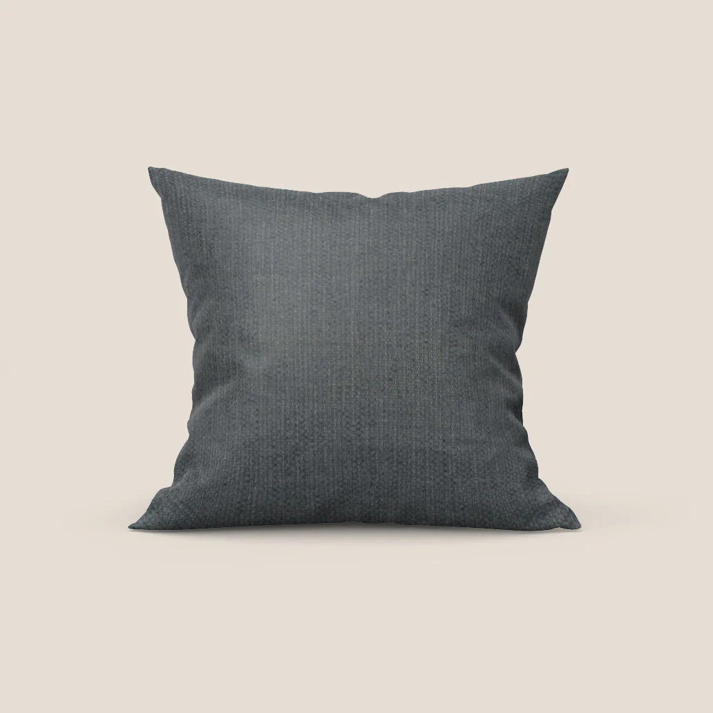 Coussin Miami disponible en plusieurs couleurs, fabriqué en tissu imperméable T14 gris doux