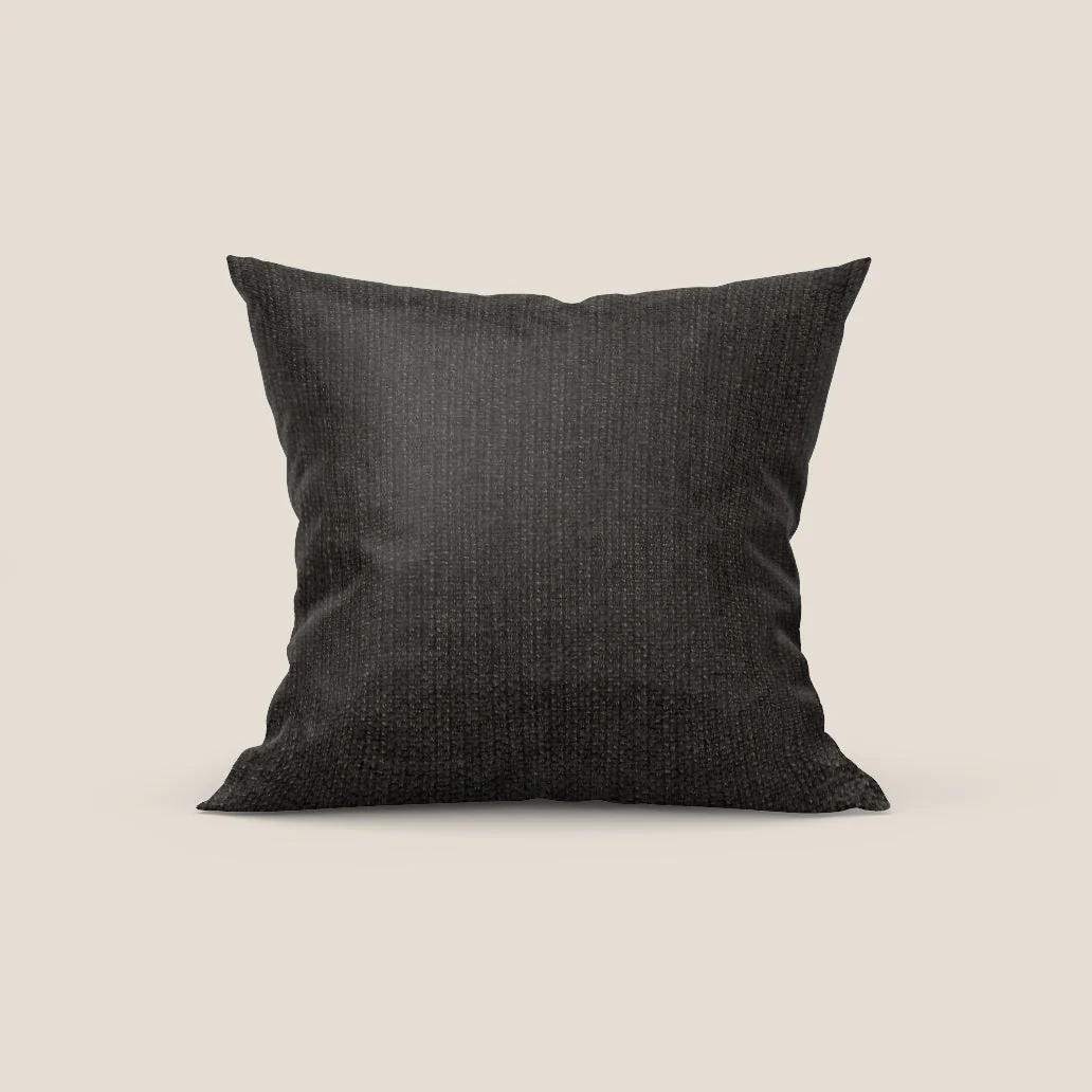 Coussin Miami disponible en plusieurs couleurs, fabriqué en tissu imperméable T14 marron doux