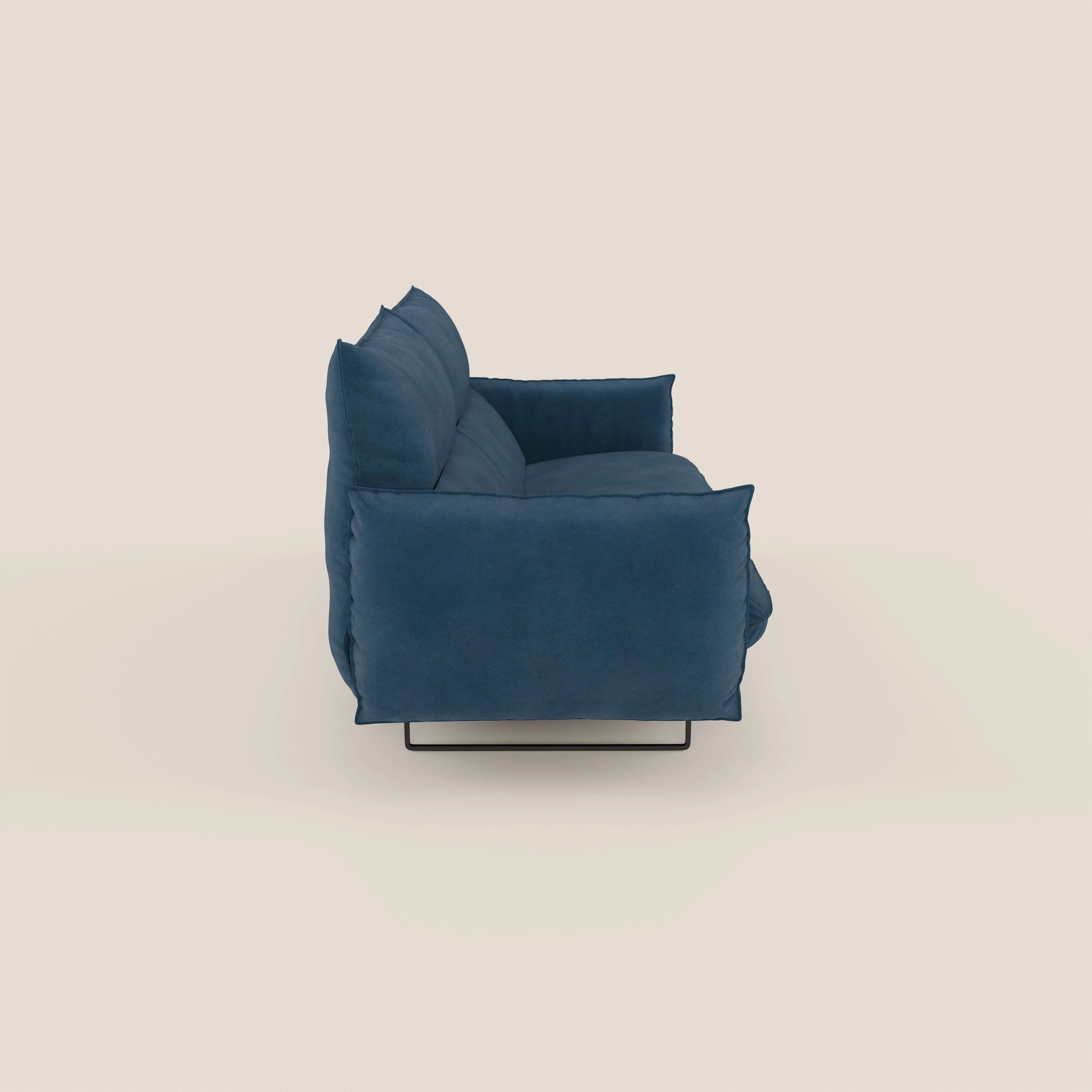 Monamour canapé au design moderne avec option relax électrique en microfibre détachable imperméable T11 bleu - Image 4