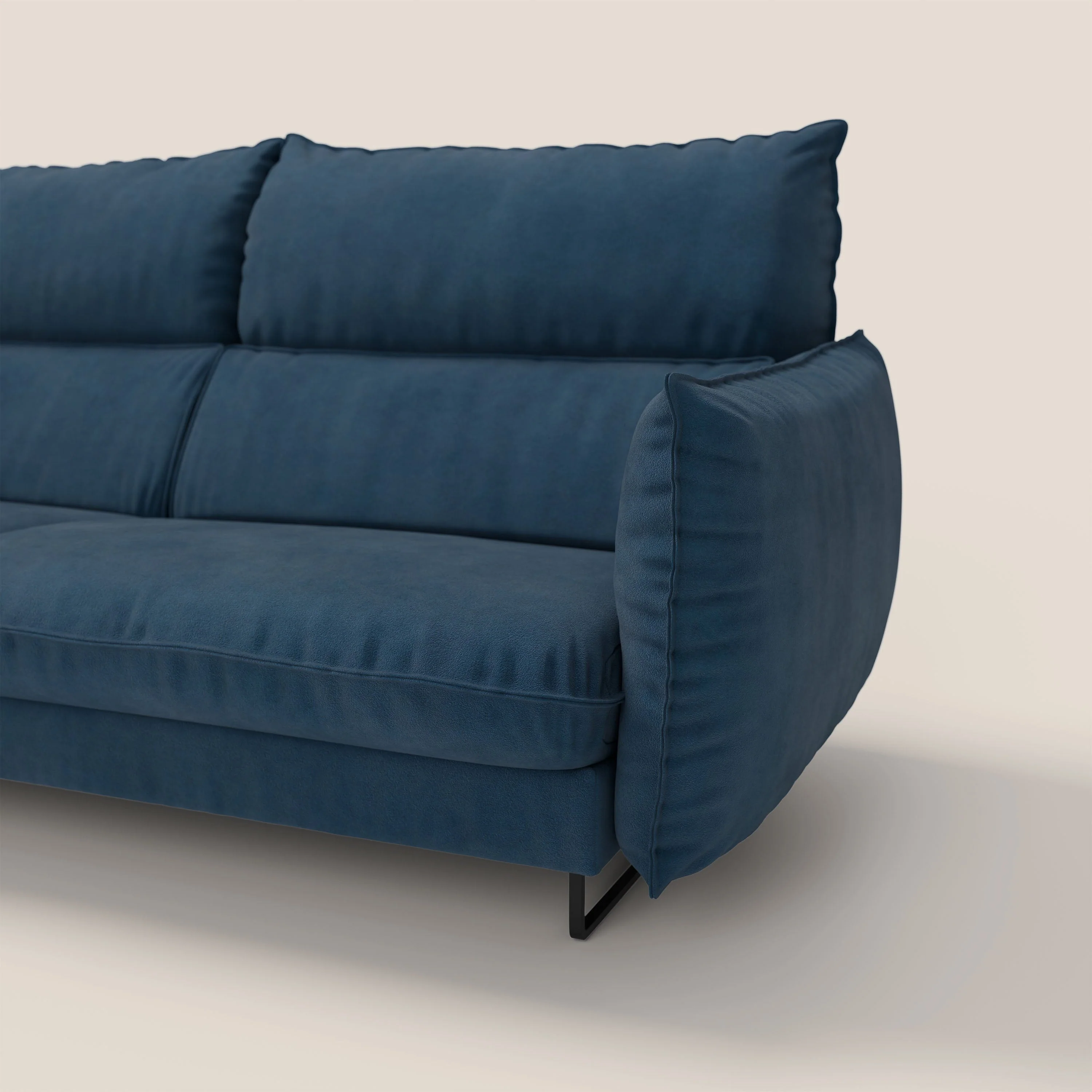 Monamour canapé au design moderne avec option relax électrique en microfibre détachable imperméable T11 bleu - Image 7