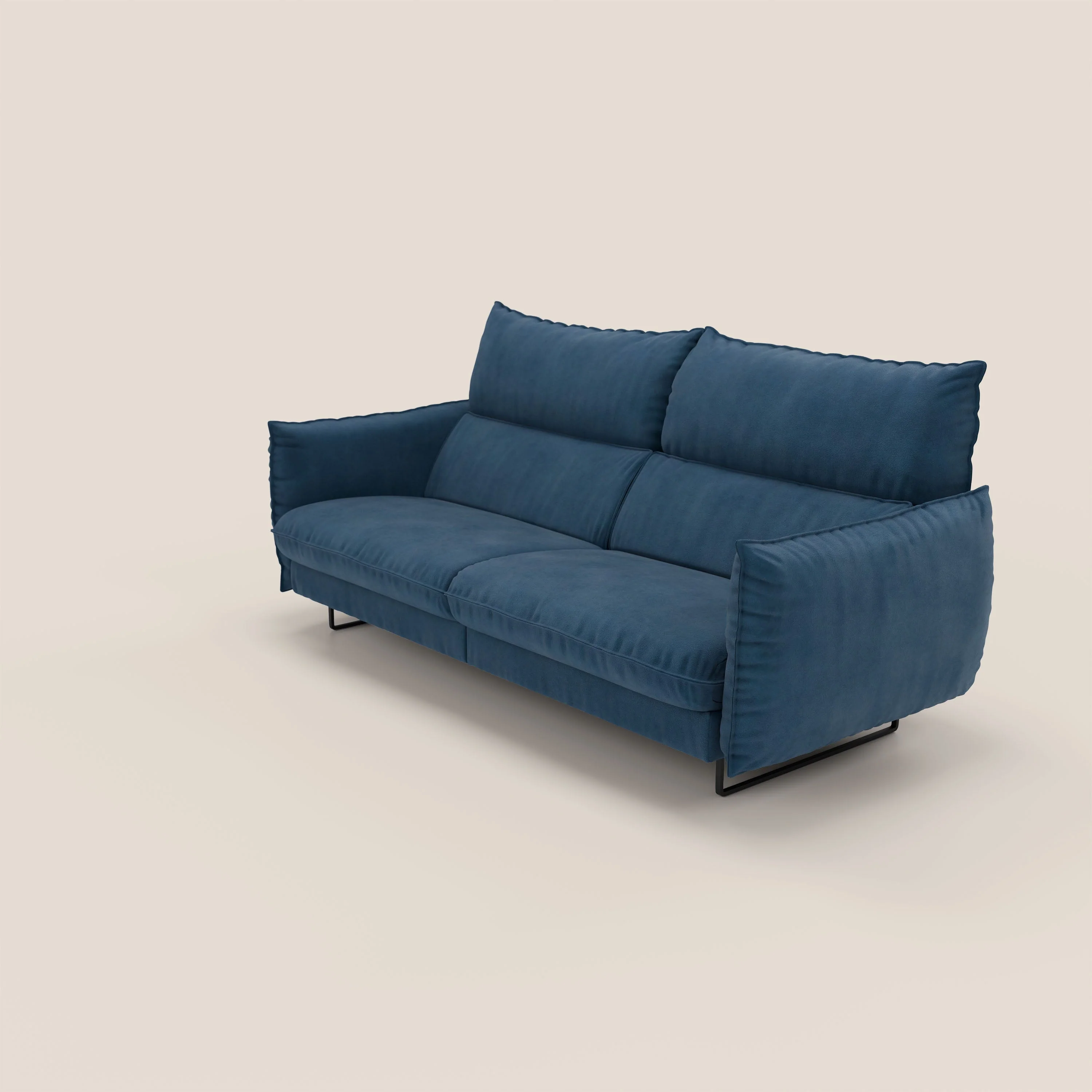 Monamour canapé au design moderne avec option relax électrique en microfibre détachable imperméable T11 bleu - Image 8