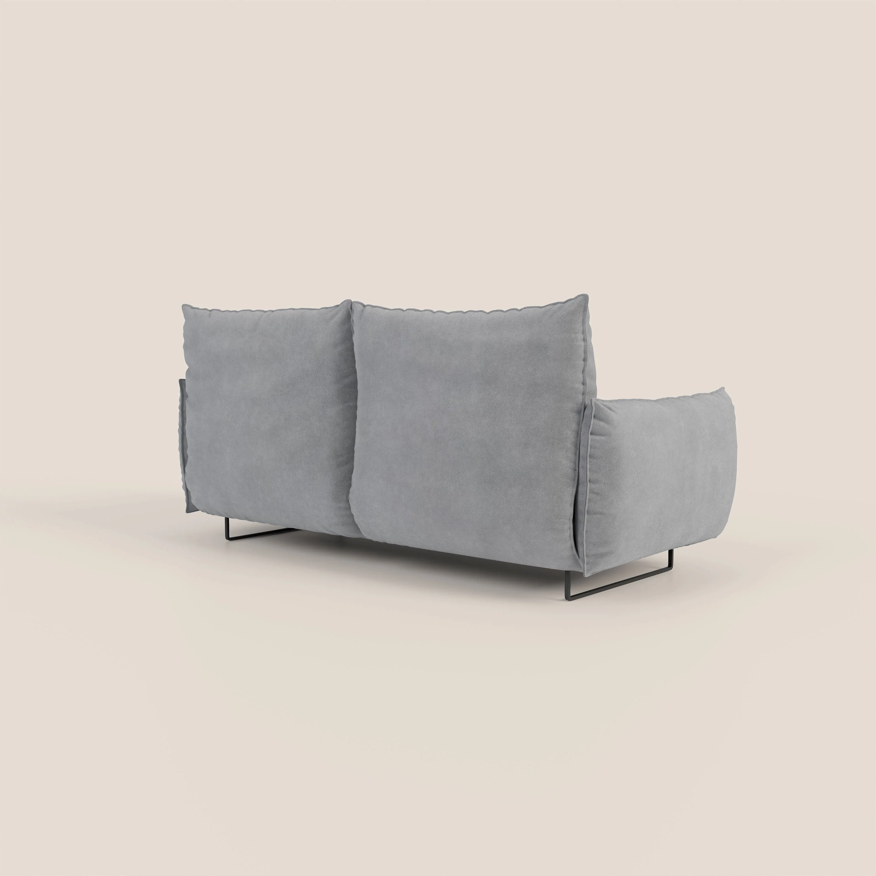 Monamour canapé au design moderne avec option relax électrique en microfibre détachable imperméable T11 gris - Image 5