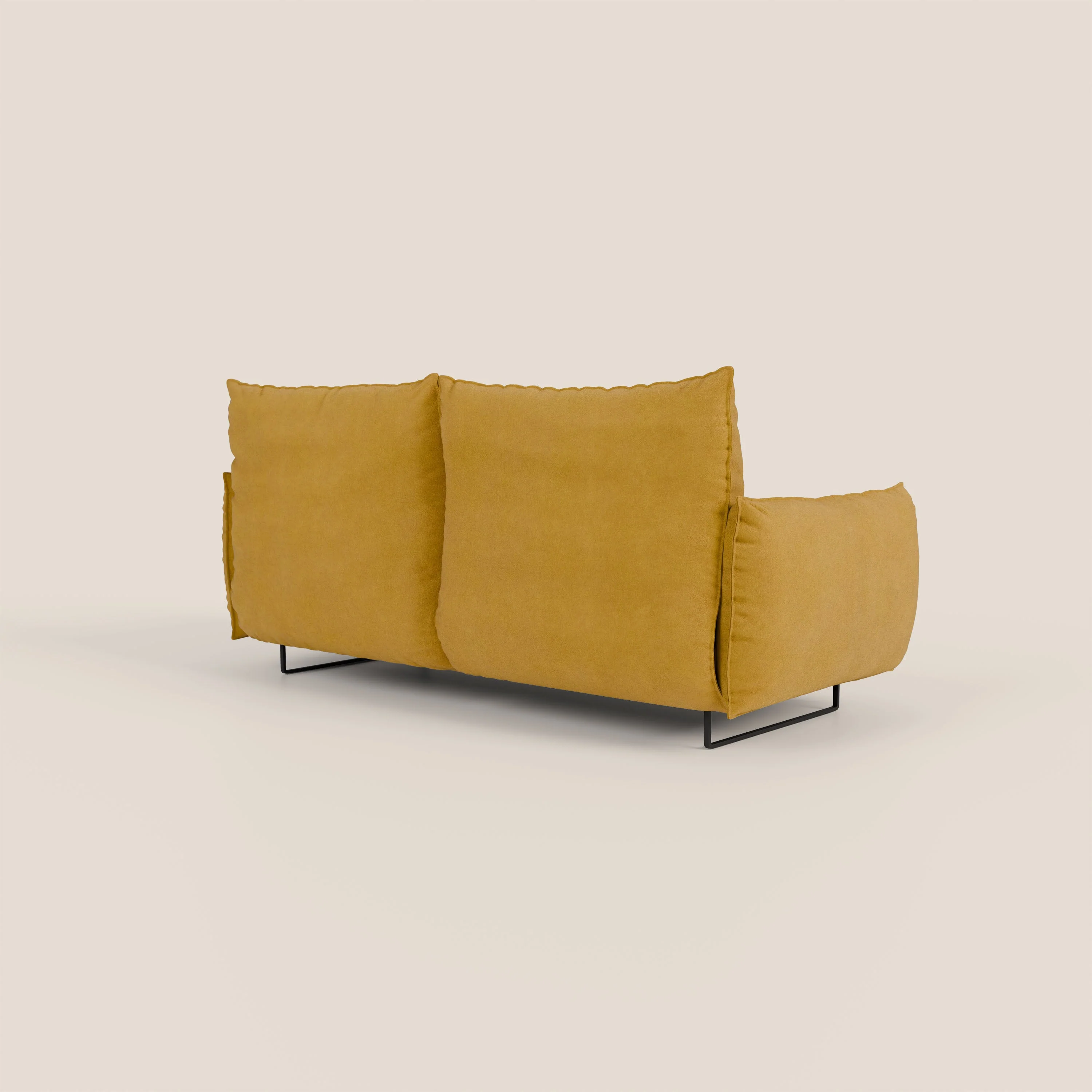 Monamour canapé au design moderne avec option relax électrique en microfibre détachable imperméable T11 jaune - Image 5