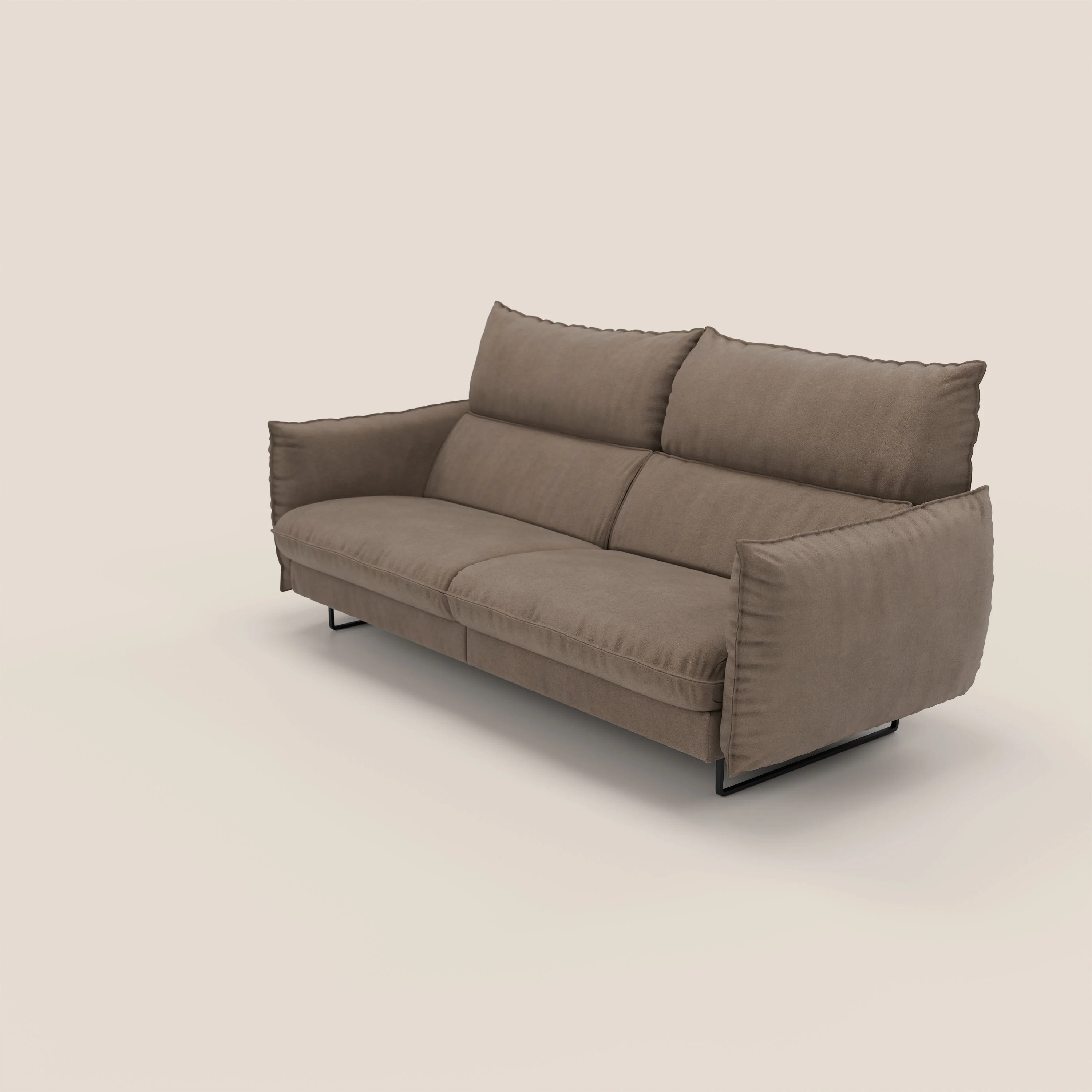 Monamour canapé au design moderne avec option relax électrique en microfibre détachable imperméable T11 marron - Image 7