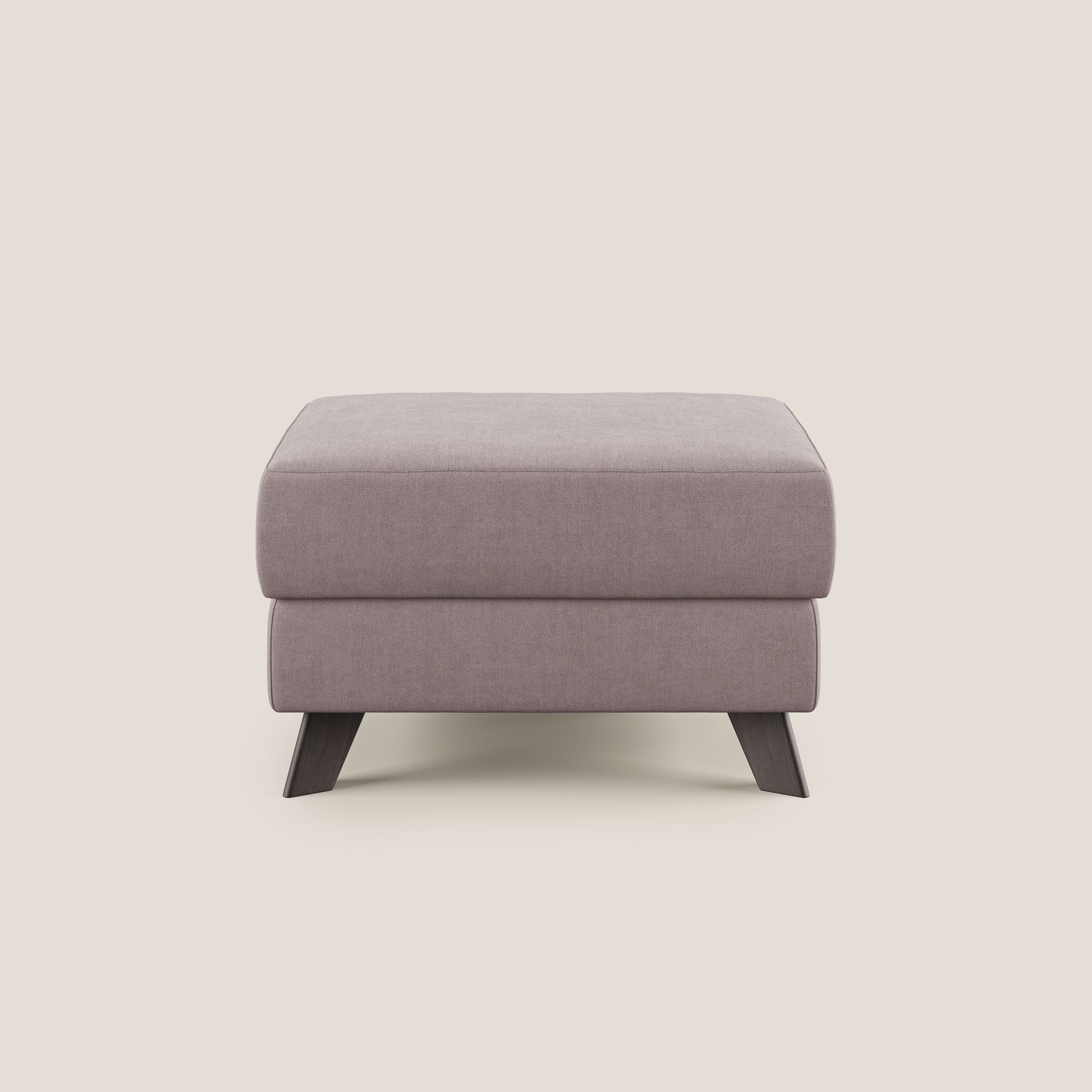 Moon Pouf coffre aux pieds hauts et tissu doux imperméable T02 rose