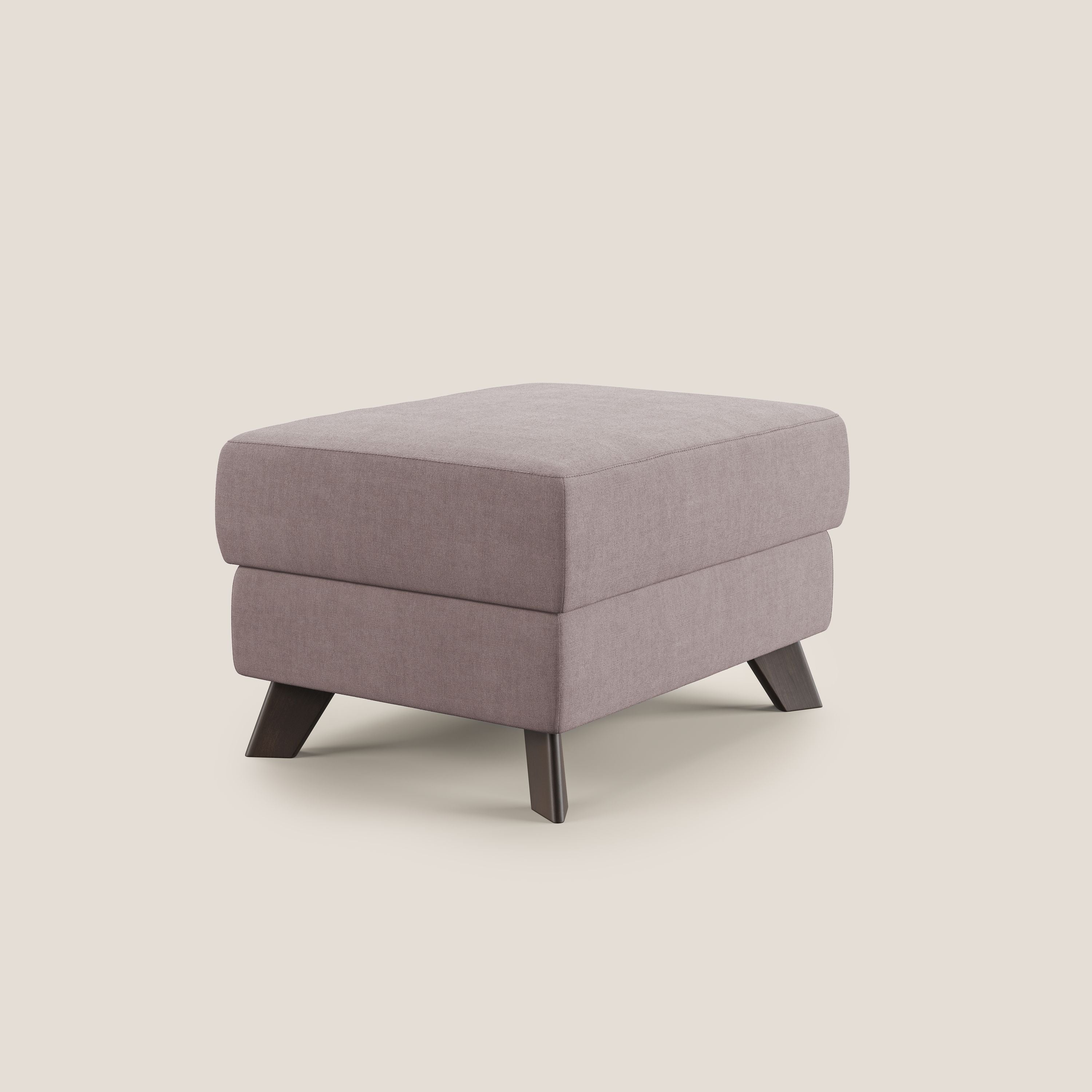Moon Pouf coffre aux pieds hauts et tissu doux imperméable T02 rose - Image 3
