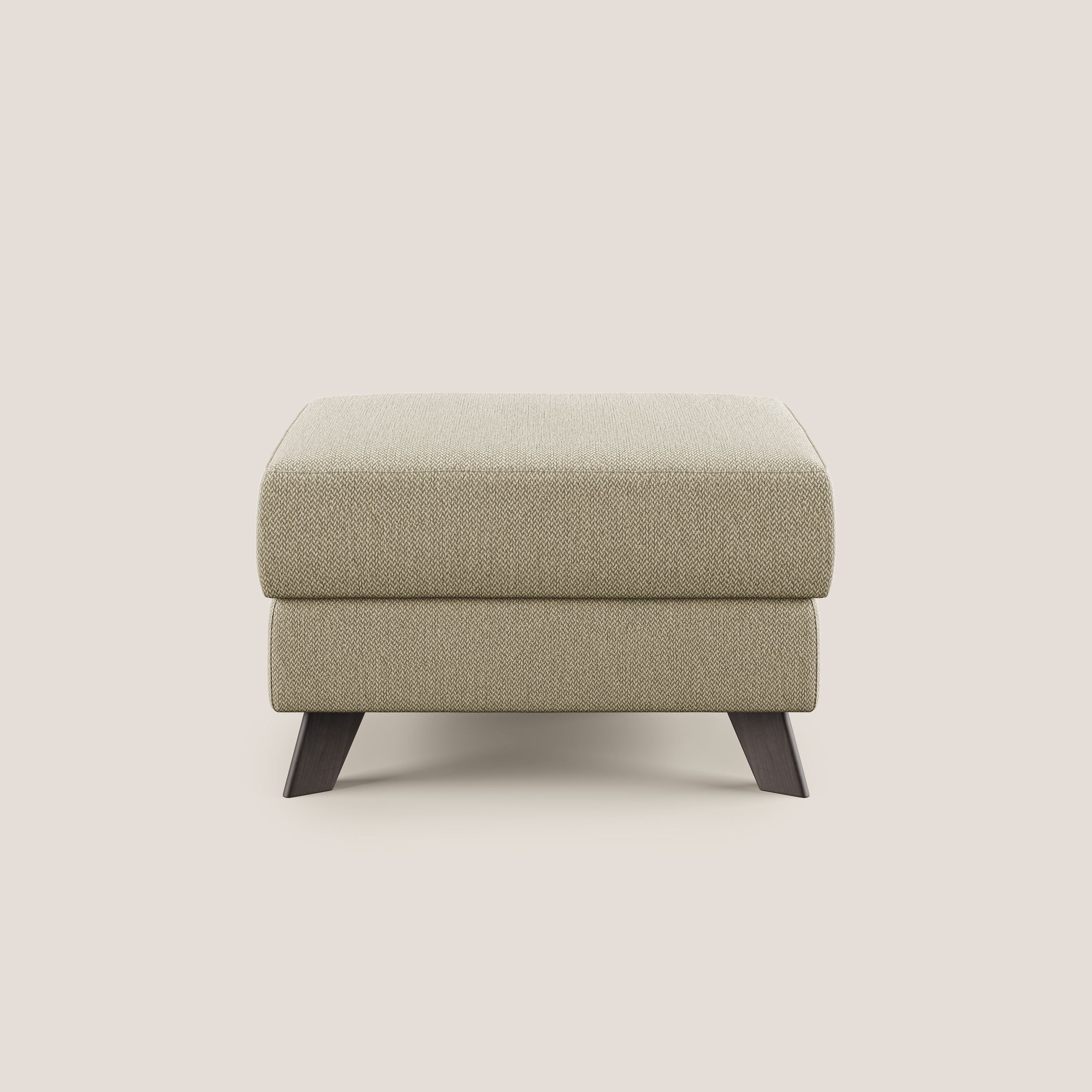 Moon Pouf coffre aux pieds hauts en tissu détachable avec l'eau T05 chameau