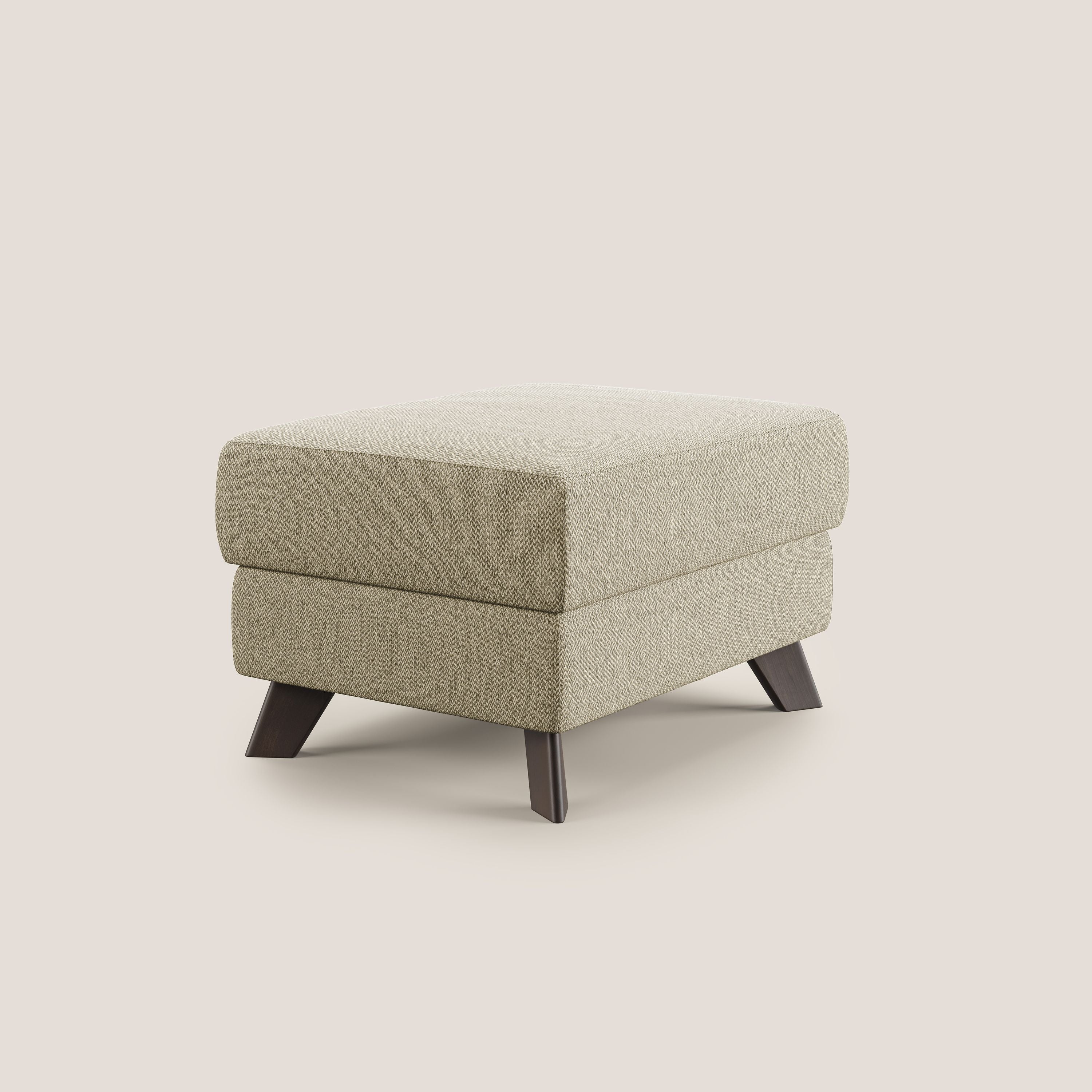 Moon Pouf coffre aux pieds hauts en tissu détachable avec l'eau T05 chameau - Image 3