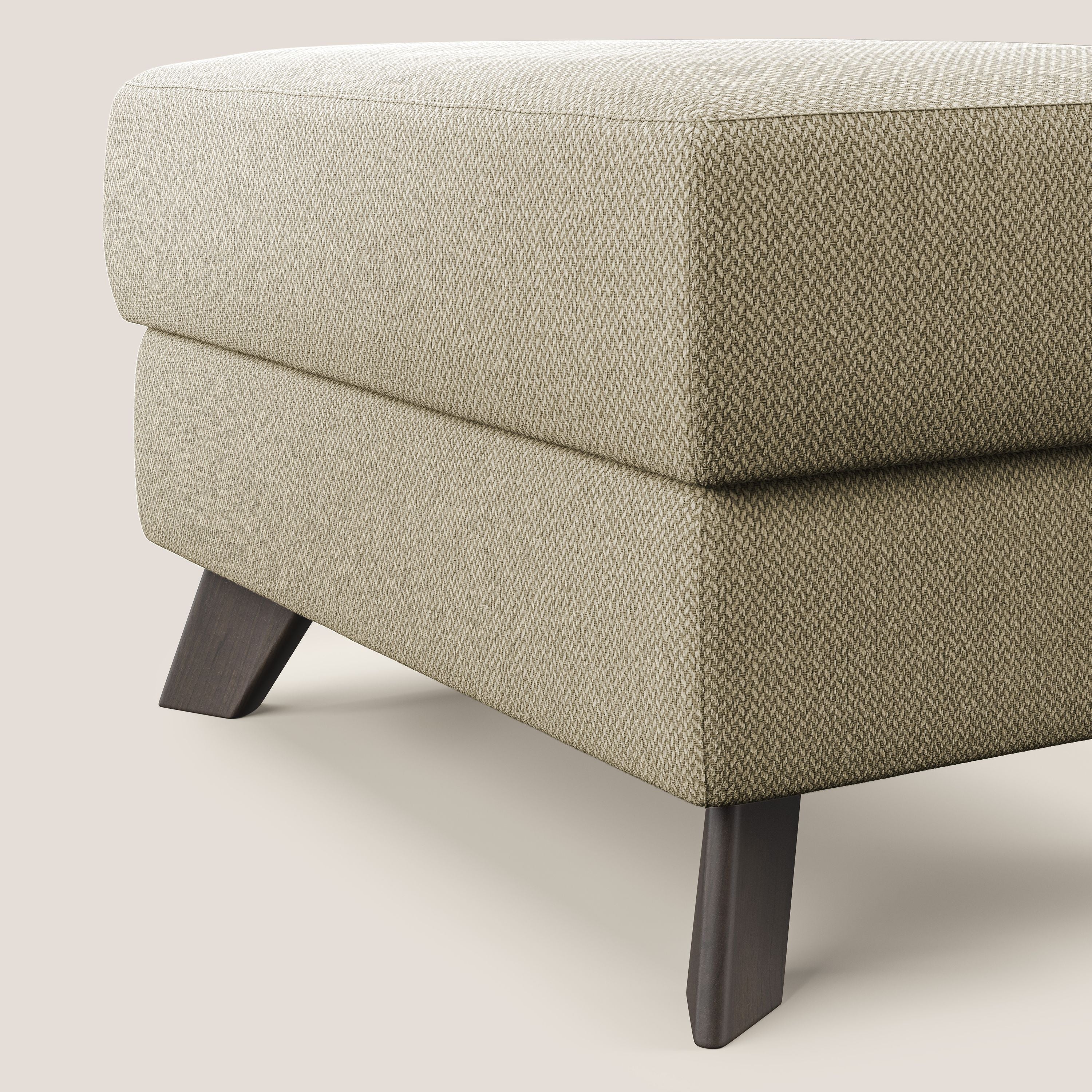 Moon Pouf coffre aux pieds hauts en tissu détachable avec l'eau T05 chameau - Image 4