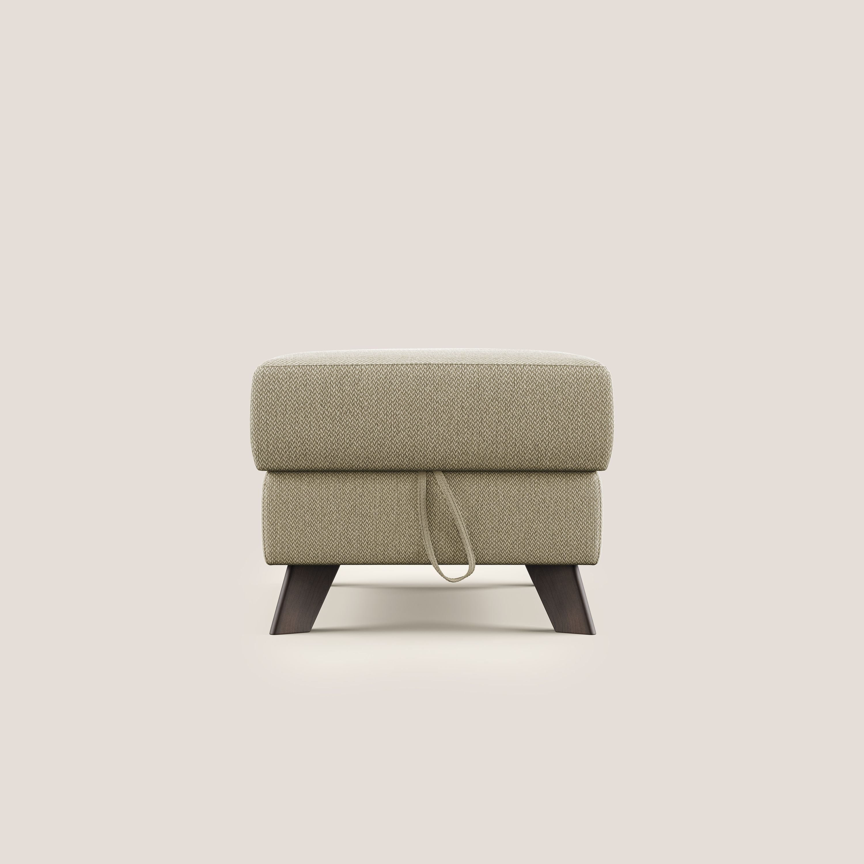 Moon Pouf coffre aux pieds hauts en tissu détachable avec l'eau T05 chameau - Image 7