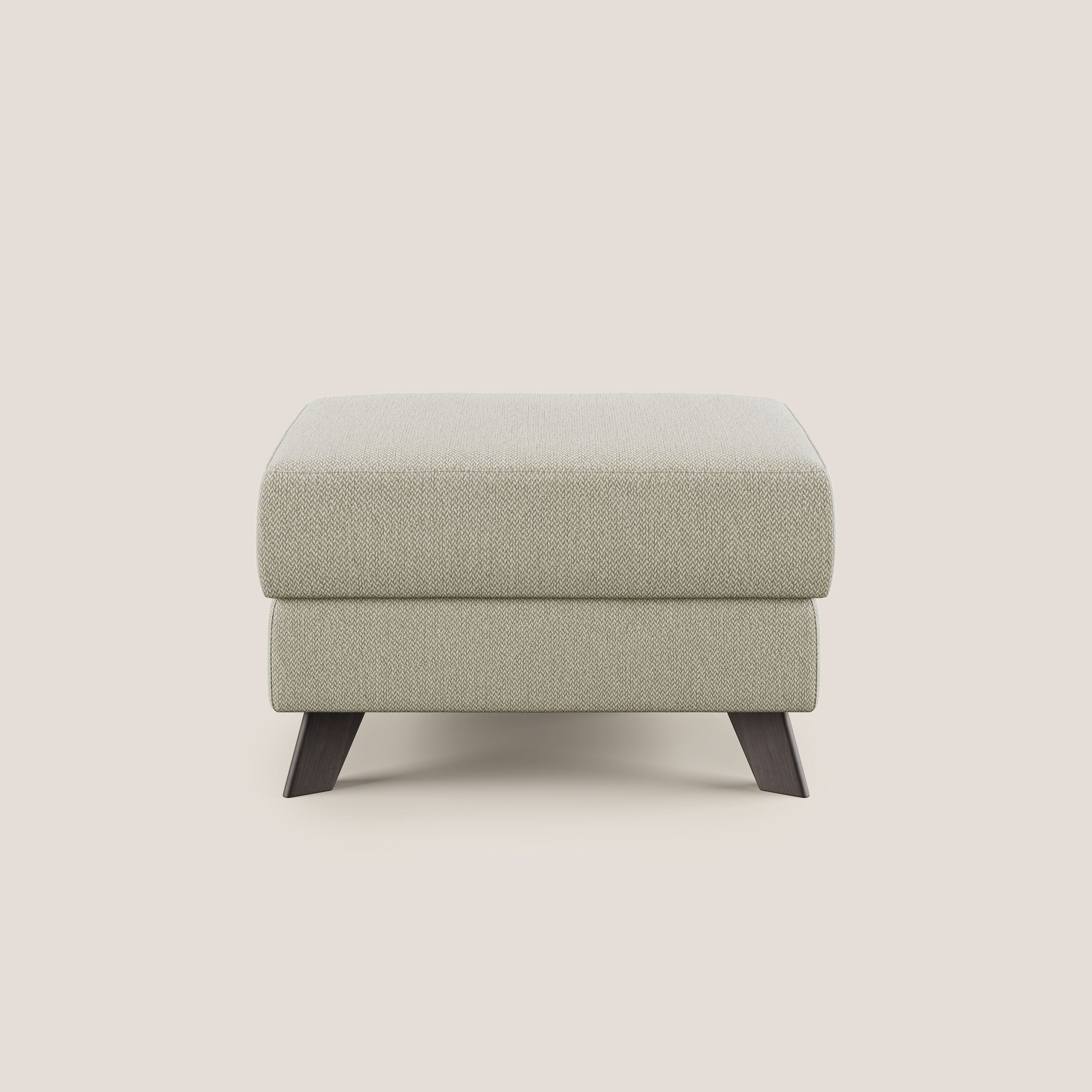 Moon Pouf coffre aux pieds hauts en tissu détachable avec l'eau T05 crÚme